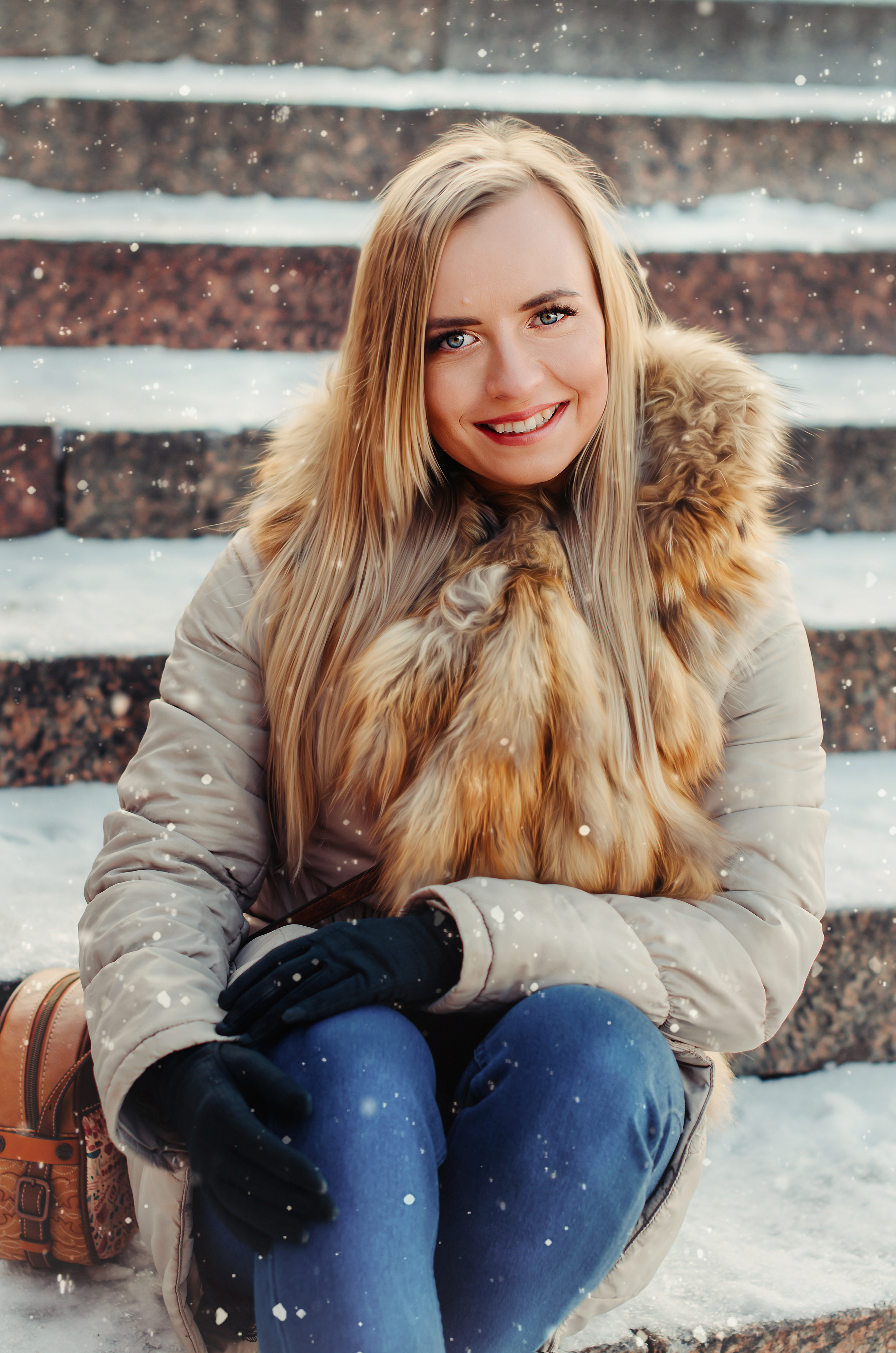 Фотопрогулка Иры по зимнему городу. Фотограф Алиса Агафонова в Санкт-Петербурге