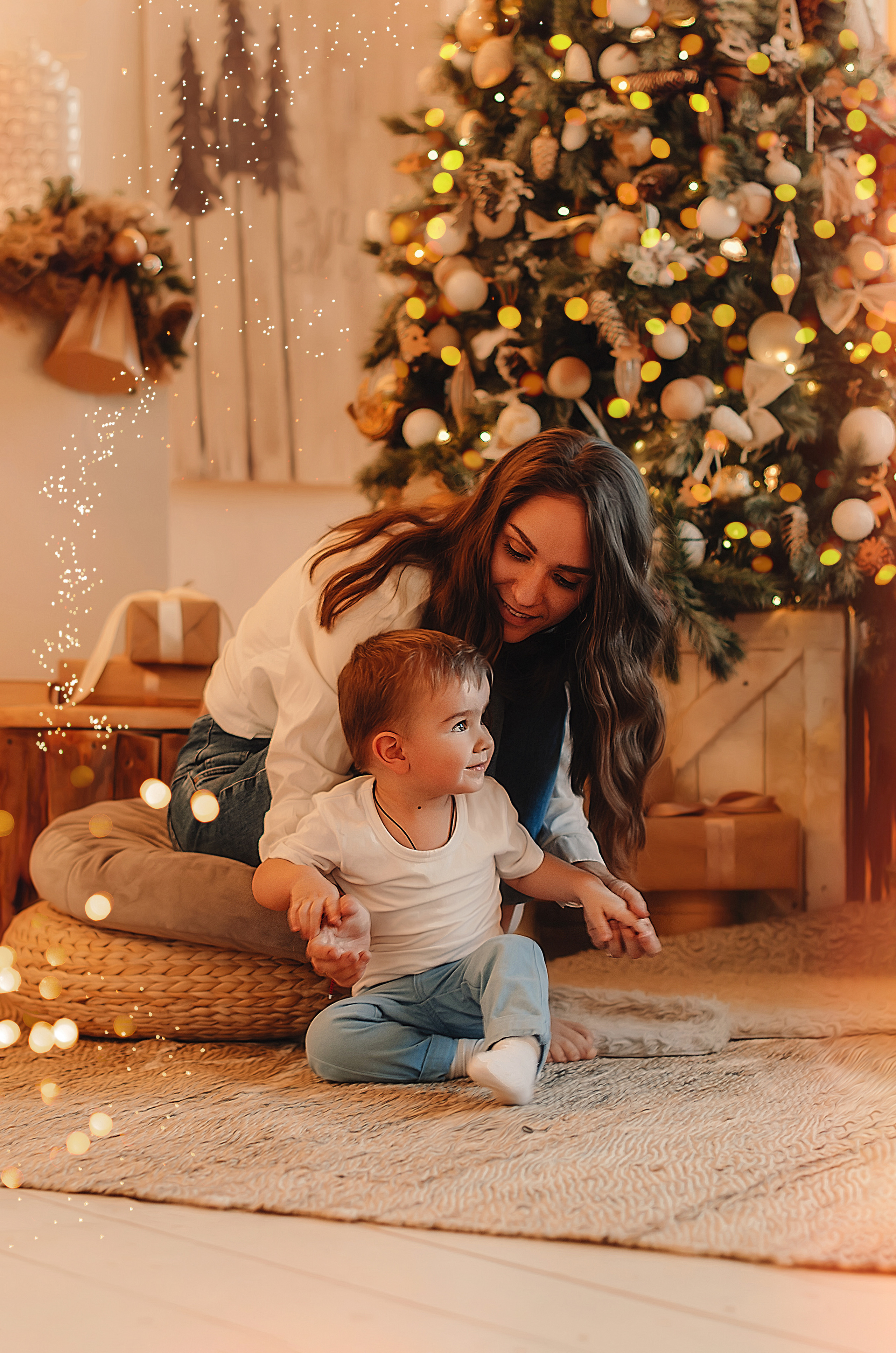 Новогодняя съёмка Тани и её семьи. Фотограф Алиса Агафонова в Санкт-Петербурге