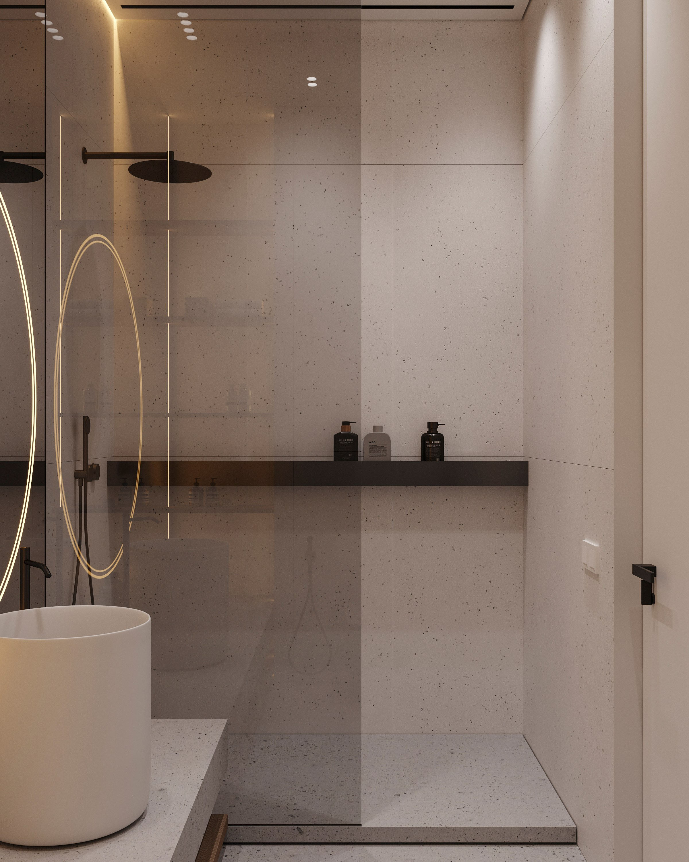 CONCRETE | DESIGNER ANNE KIREEVA. Interior Visualization by Valerie Stetyukevich