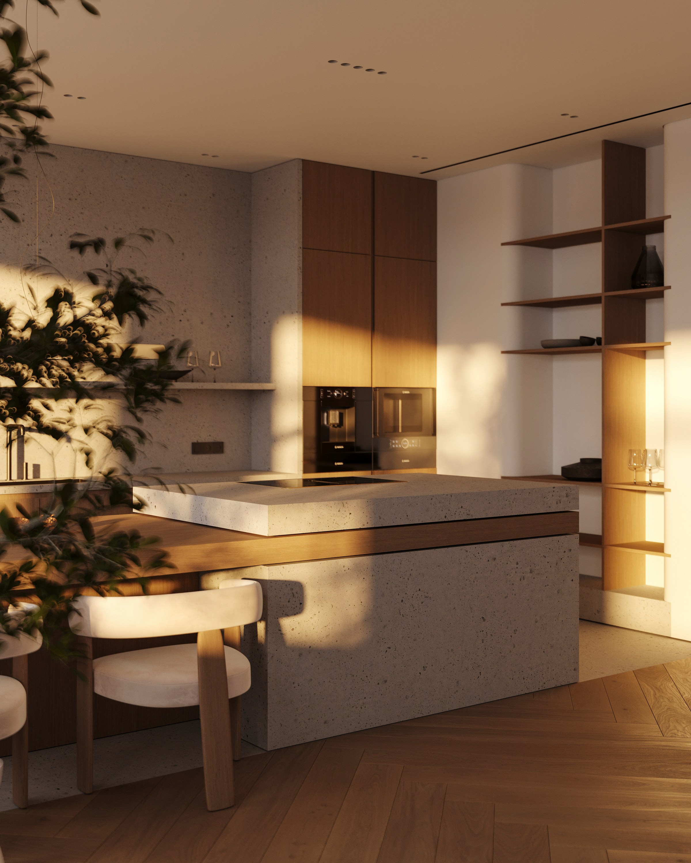 URBAN RETREAT | ANNE KIREEVA DESIGN. Interior Visualization by Valerie Stetyukevich