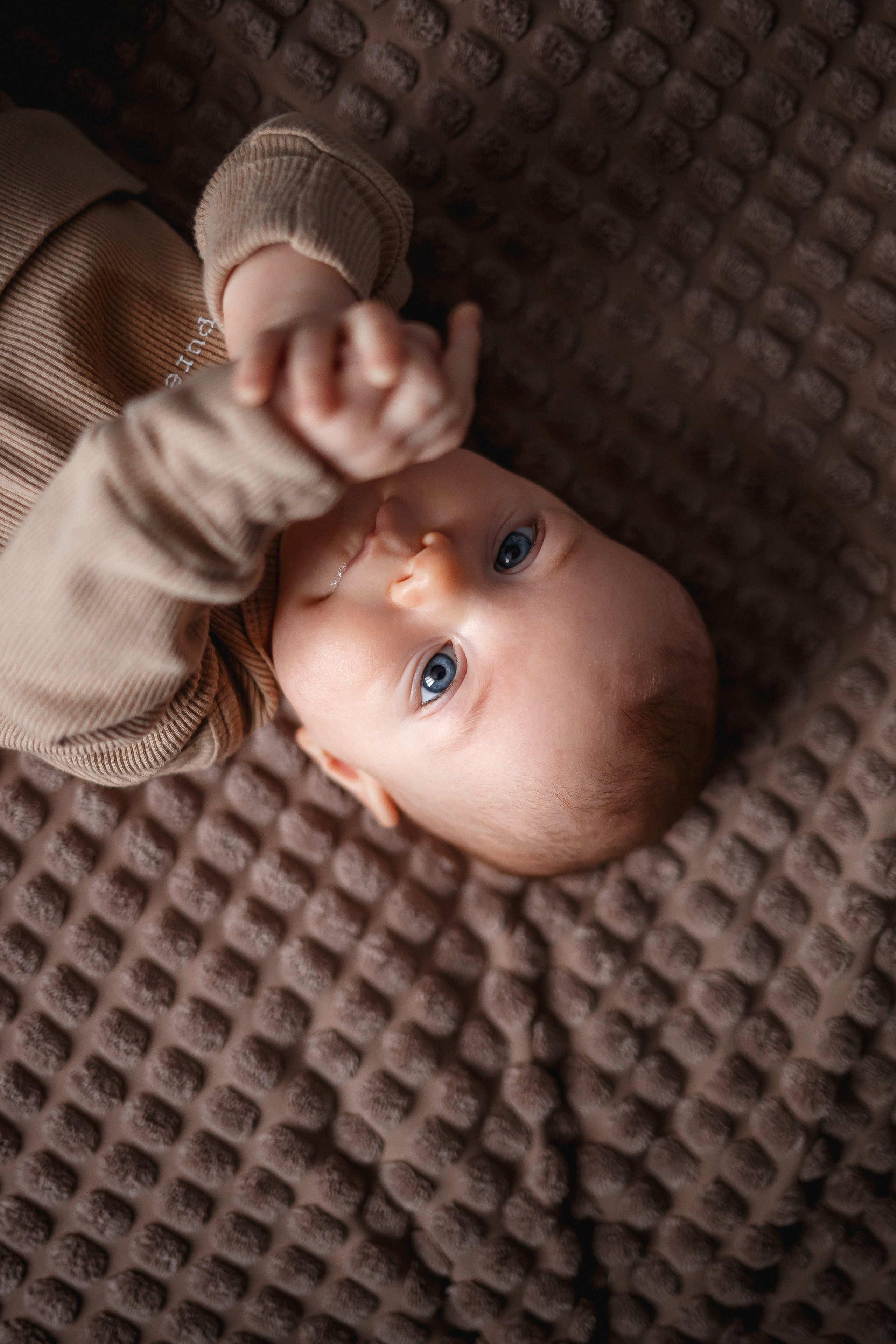 Малышка Катя, родители и бабушка. Домашняя съёмка. Фотограф в Москве Базанова Дарья