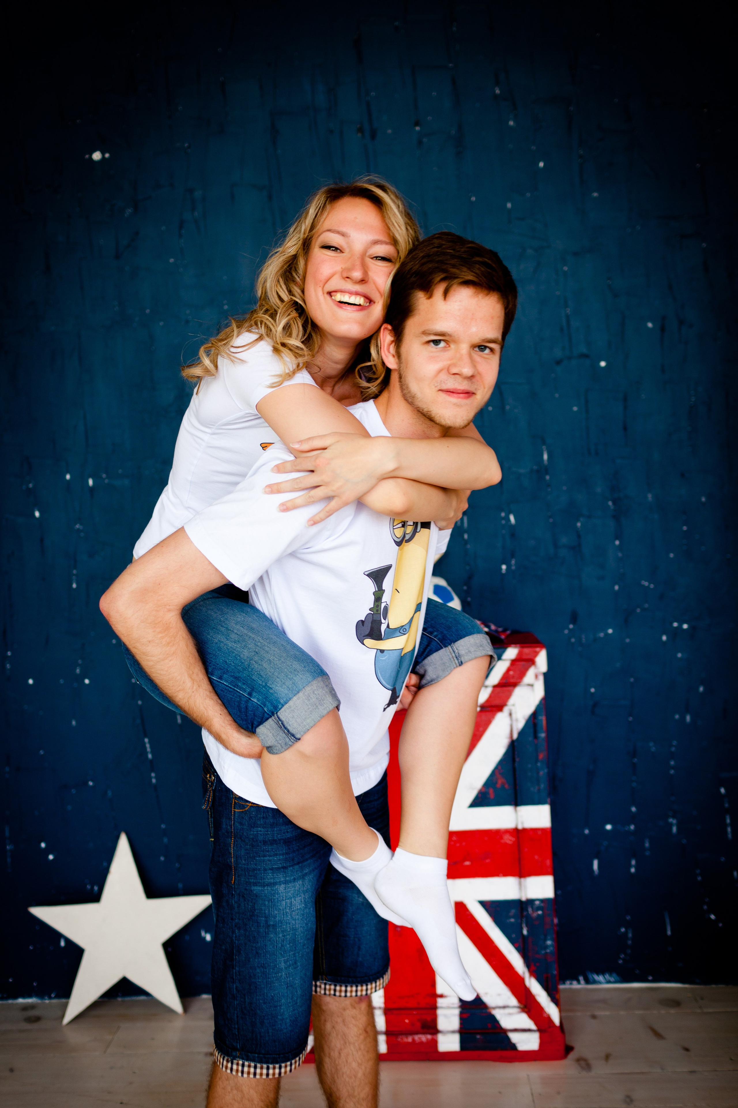 Фотосессия Димы и Сони в студии. Фотограф Денис Гавриленков в Москве