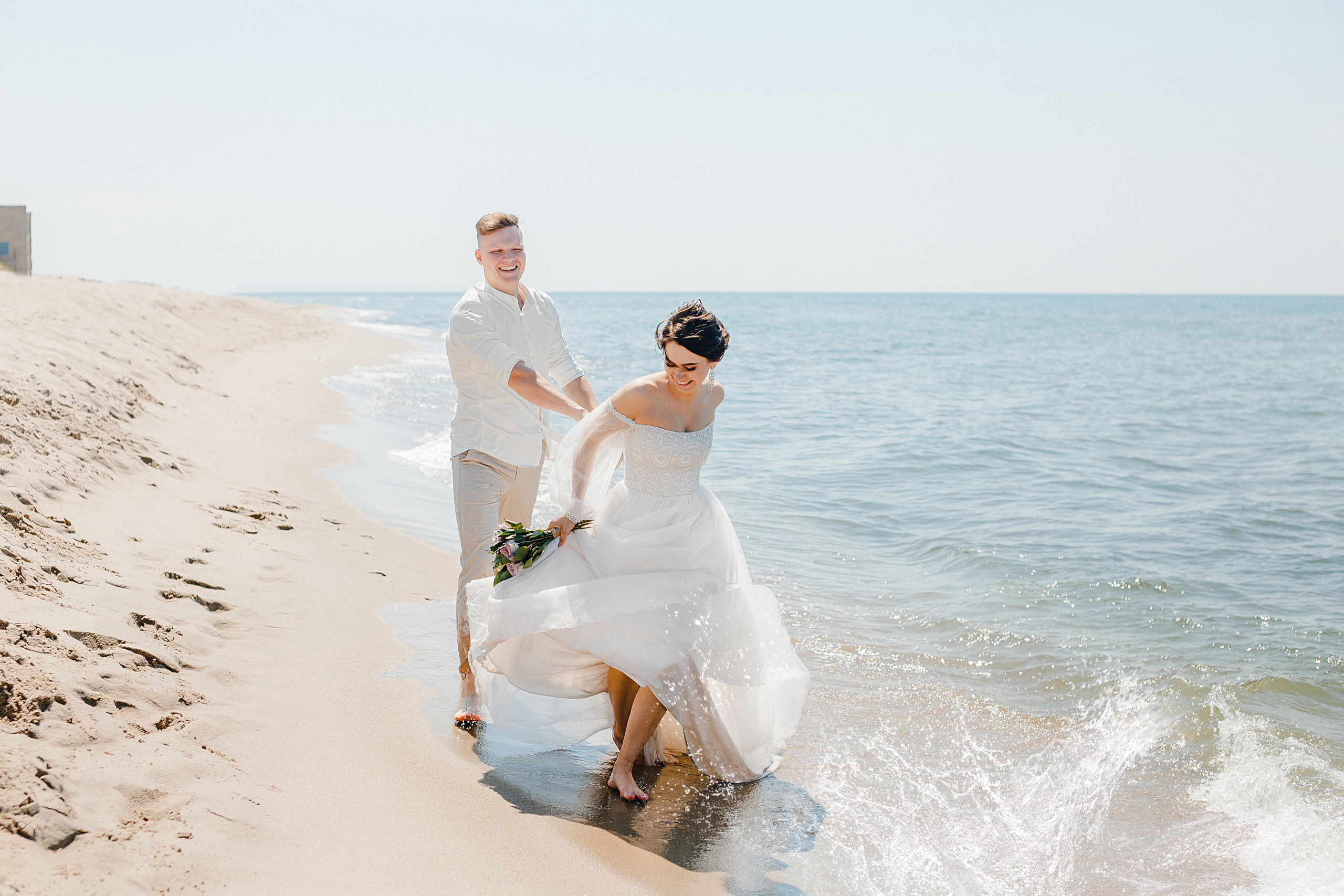 Свадьба на море. Свадебный фотограф Калининград Пасюта Данила