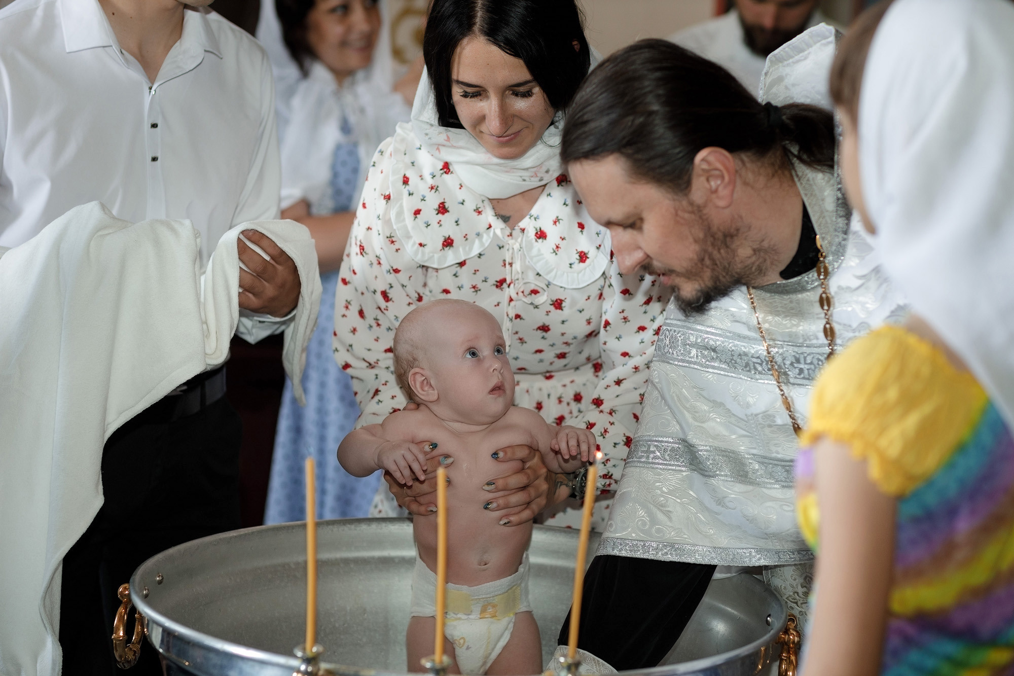 Крестины в храме Виктора Никомидийского п.Шолоховский. Фото видео съёмка в Белой Калитве дуэт Герман и Инна