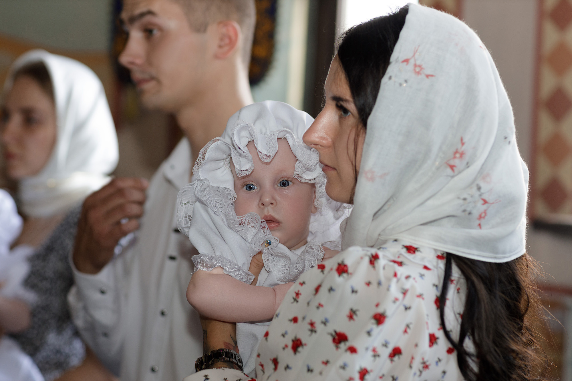 Крестины в храме Виктора Никомидийского п.Шолоховский. Фото видео съёмка в Белой Калитве дуэт Герман и Инна