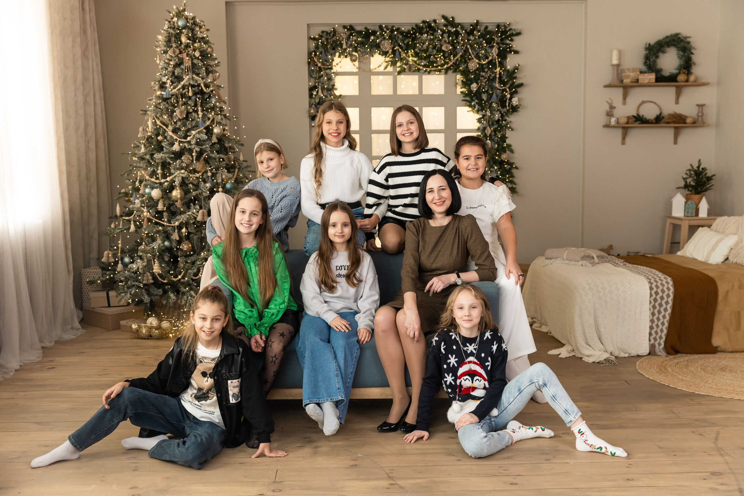 Новогодняя фотосессия в студии 4 класс. Семейный, детский, школьный фотограф в Благовещенске Яна Белоусова