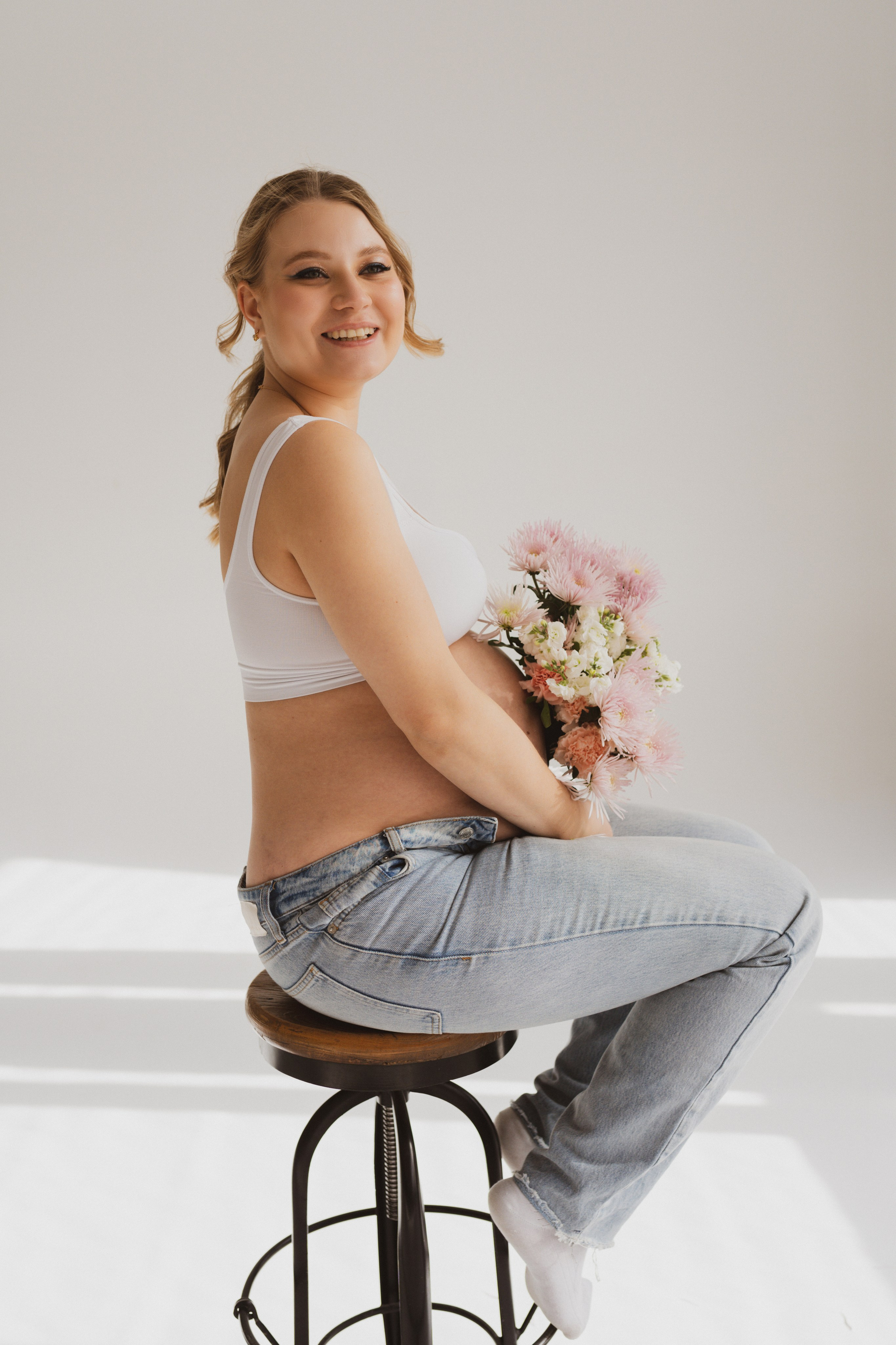 Семейная фотосессия в студии в Москве, семейный фотограф Анна Полушина. Свадебный фотограф в Москве Анна Полушина