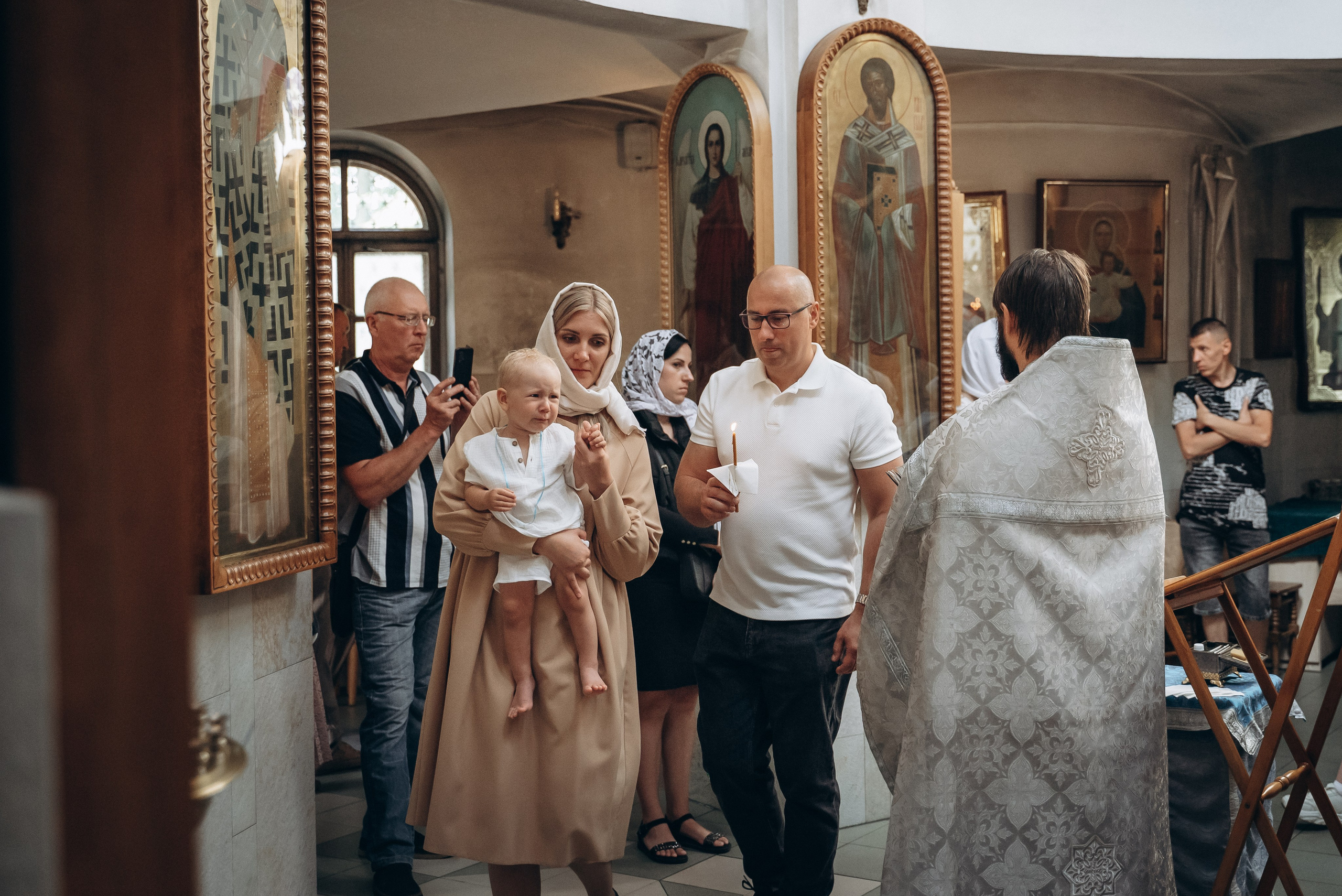 Крещение Демьяна. Семейный фотограф в Минске Дарья Дреко