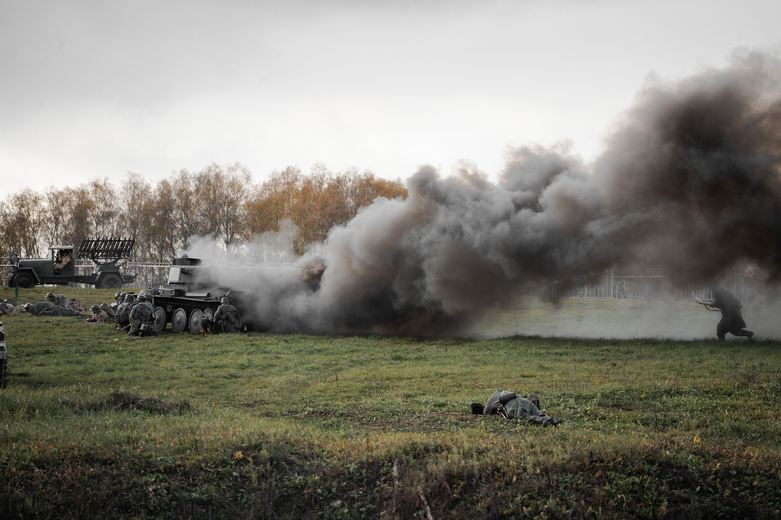 «Москва за нами» — реконструкция битвы в Подмосковье, п. Бородино. Свадебный фотограф Виктория Баталина