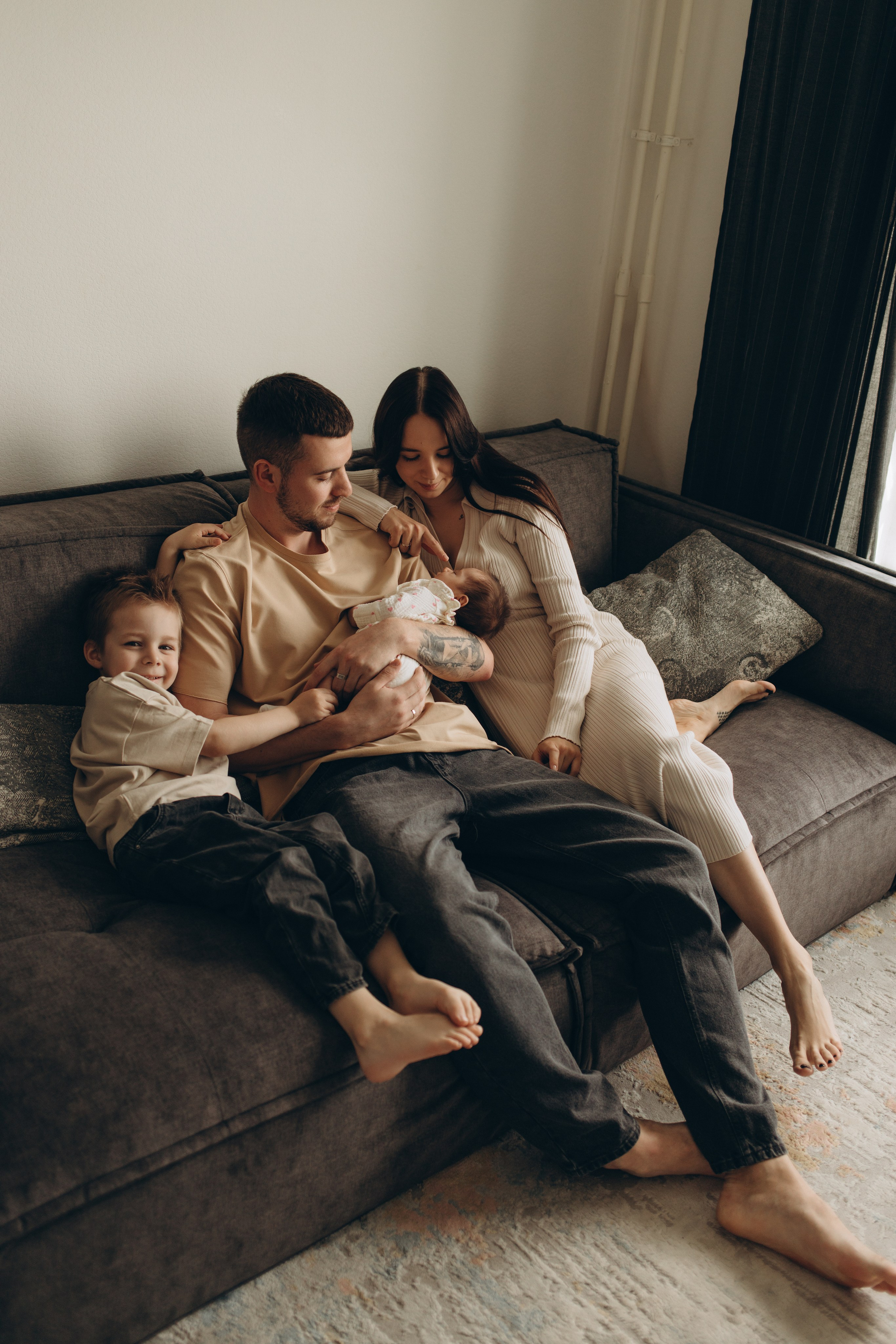 Миша, Полина, Демид и Лиза. Семейный фотограф в Москве Валерия Мясникова