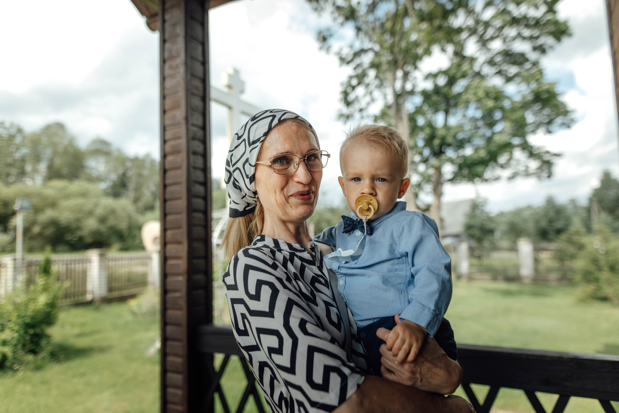 Крещение Тимофея, д. Киевец, храм Святой Троицы, август 2025