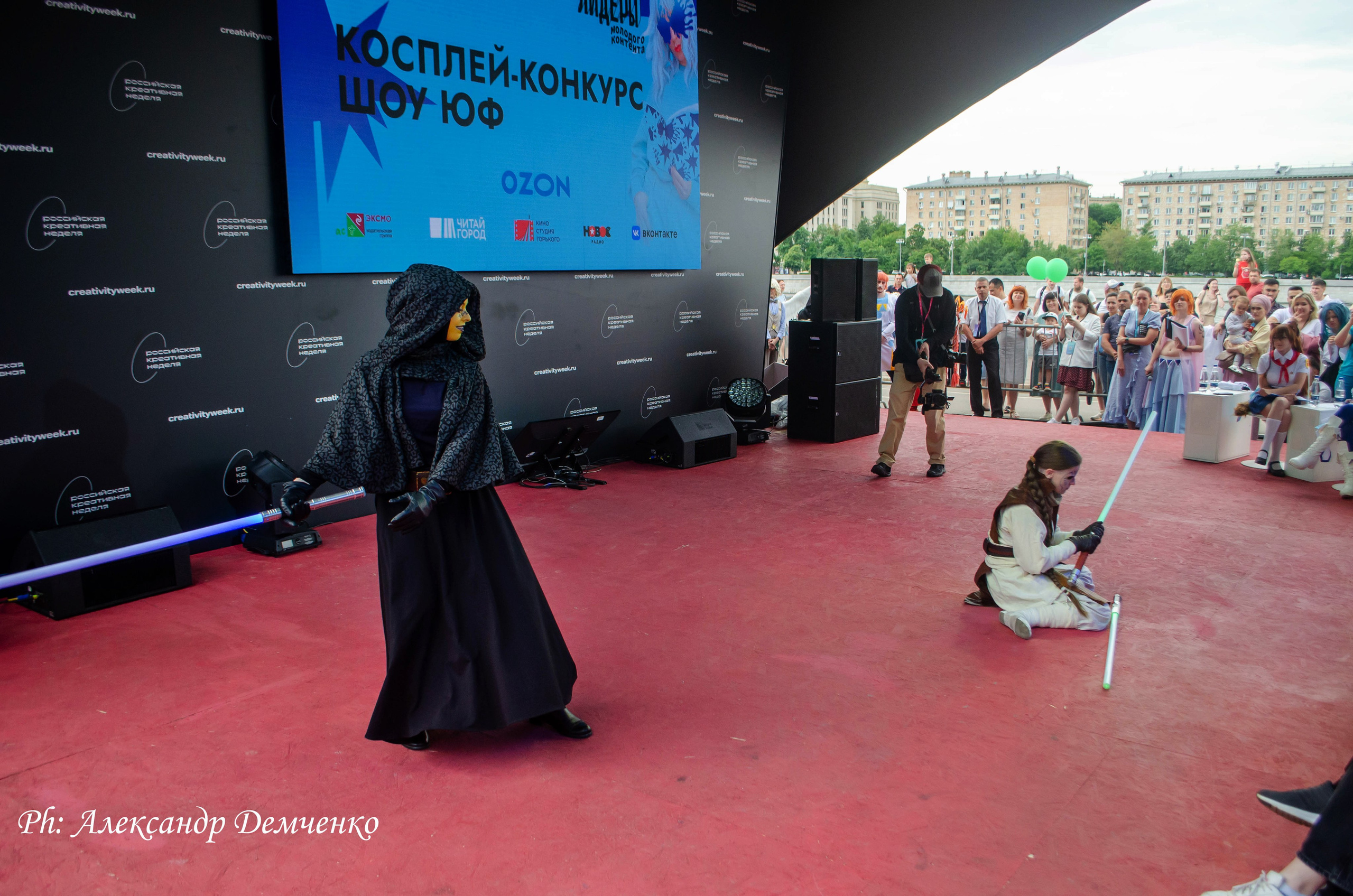 Фотосессия сцены в Москве на разных репортажных мероприятий