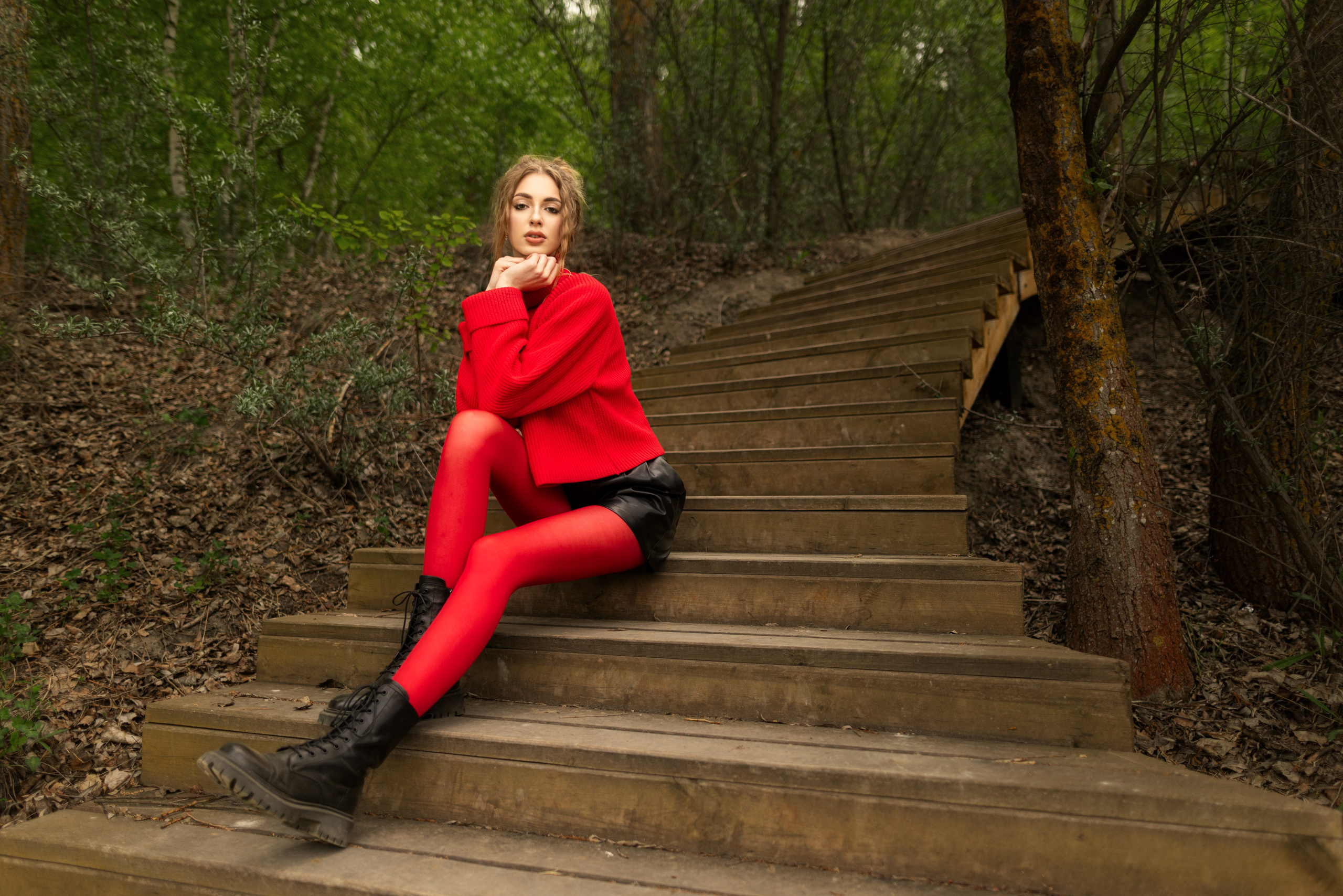 Фотосет с Ксенией в парке Белый колодец в формате для «себя». Дмитрий Шульгин, портретный фотограф в Воронеже