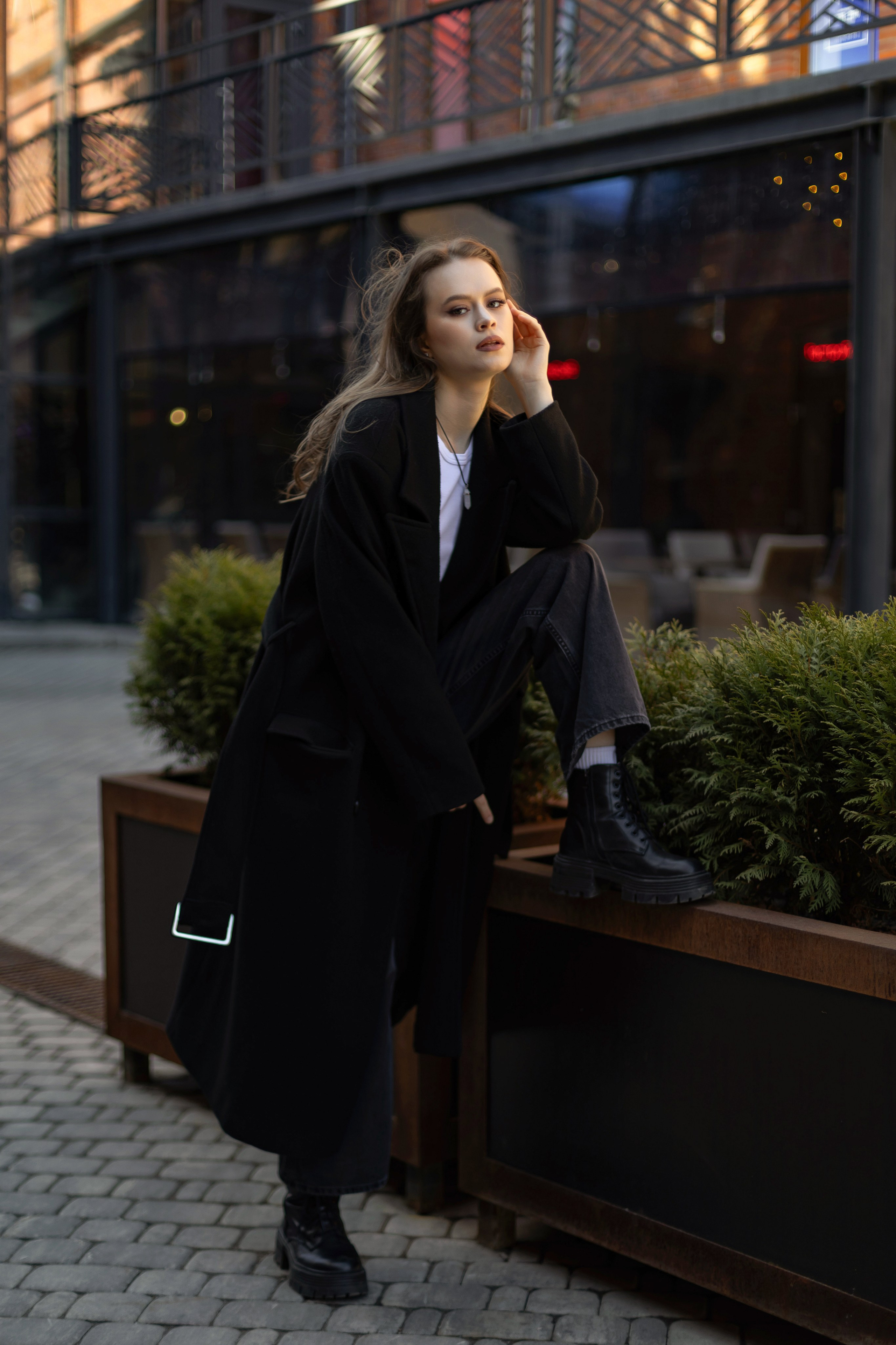 Фотосъемка девушки в пространстве Seno. Свадебный и портретный фотограф в Санкт-Петербурге Надежда Чечулина