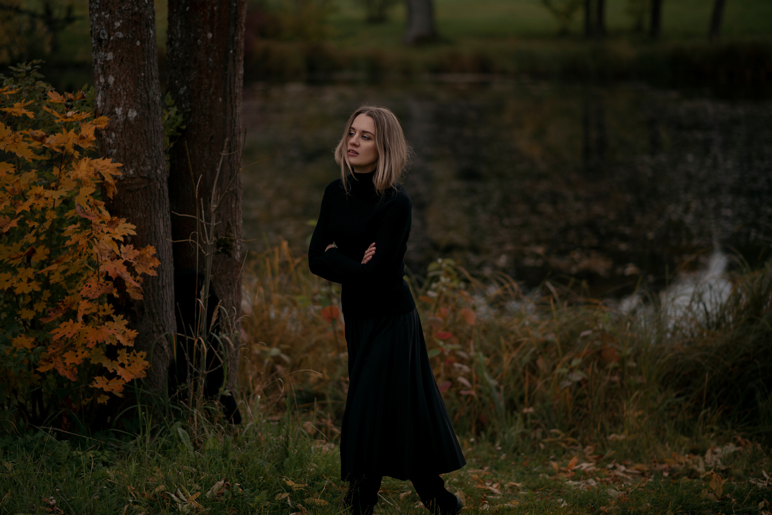 Портретная фотосессия в осеннем парке. Юля Дэй • Фотограф, Санкт-Петербург