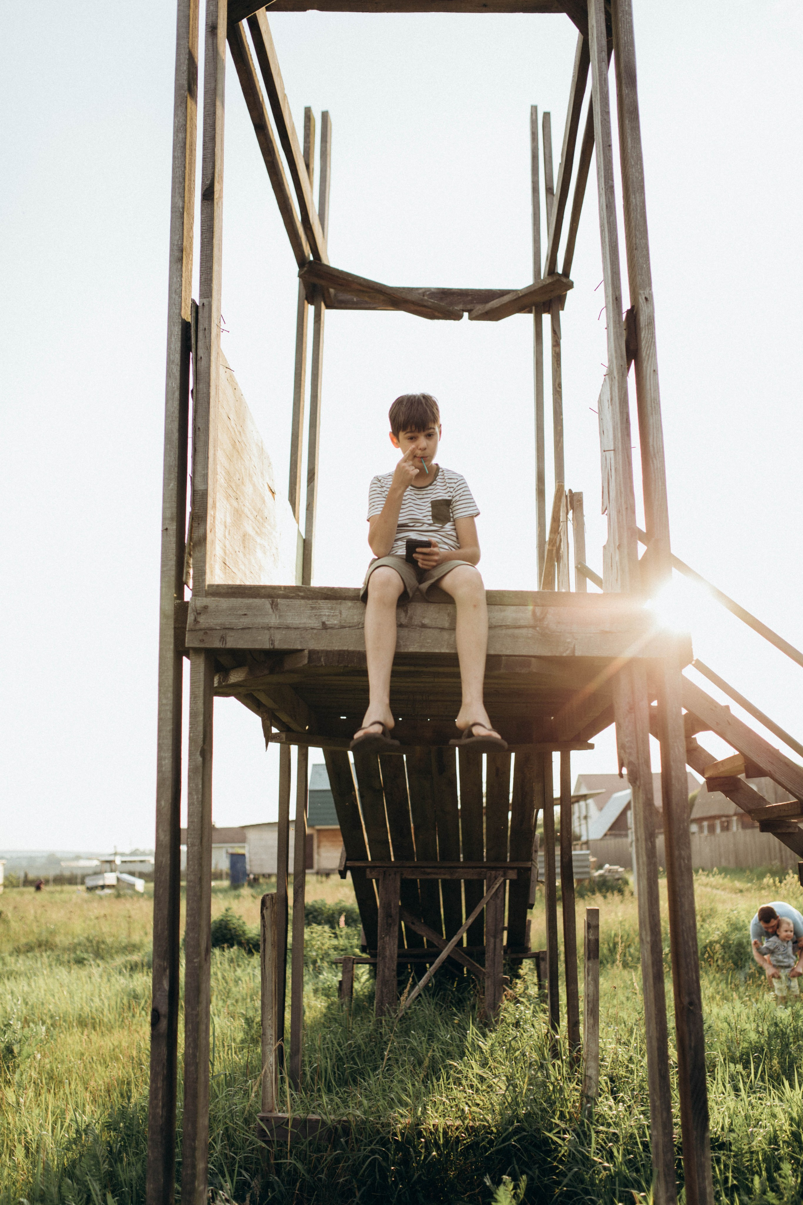 У бабушки в деревне. Фотограф новорожденных Серпухов, Протвино, Москва I Марина Бурмистрова