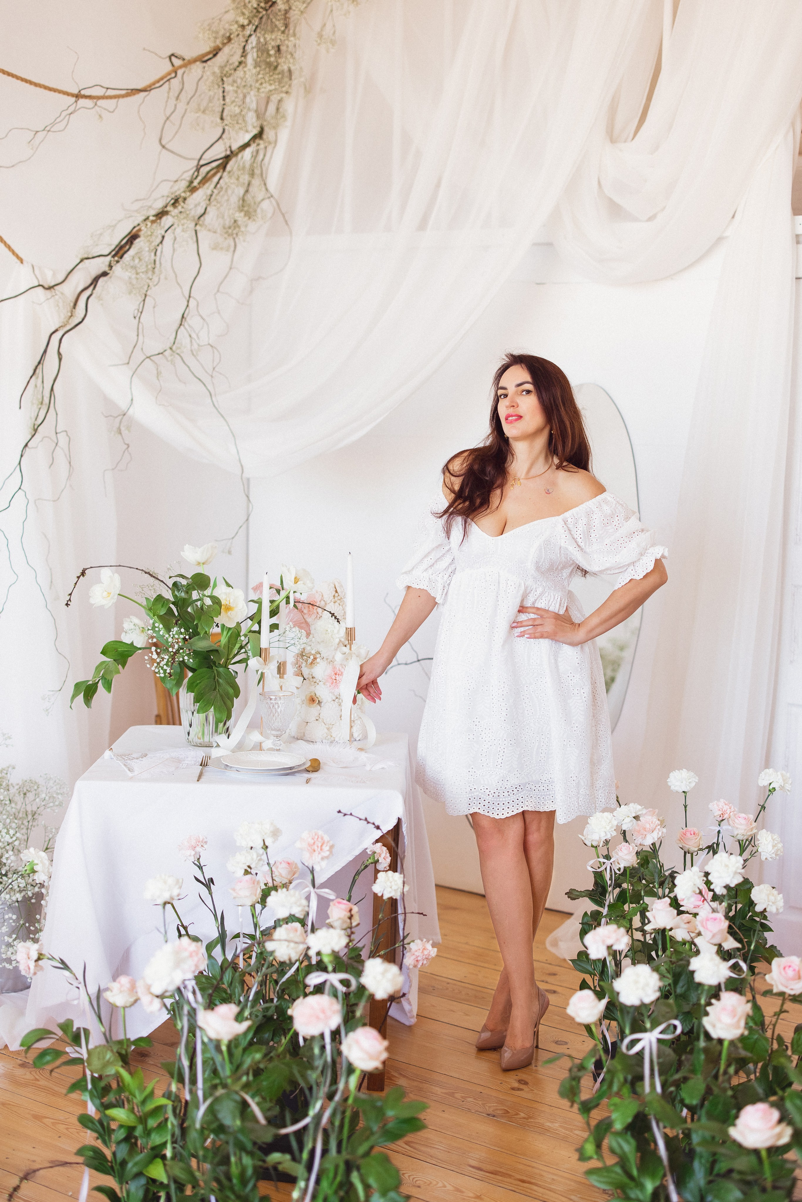 Фотосессия с живыми цветами в фотостудии г. Краснодар. Семейный и детский фотограф в Краснодаре Анна Трашкова