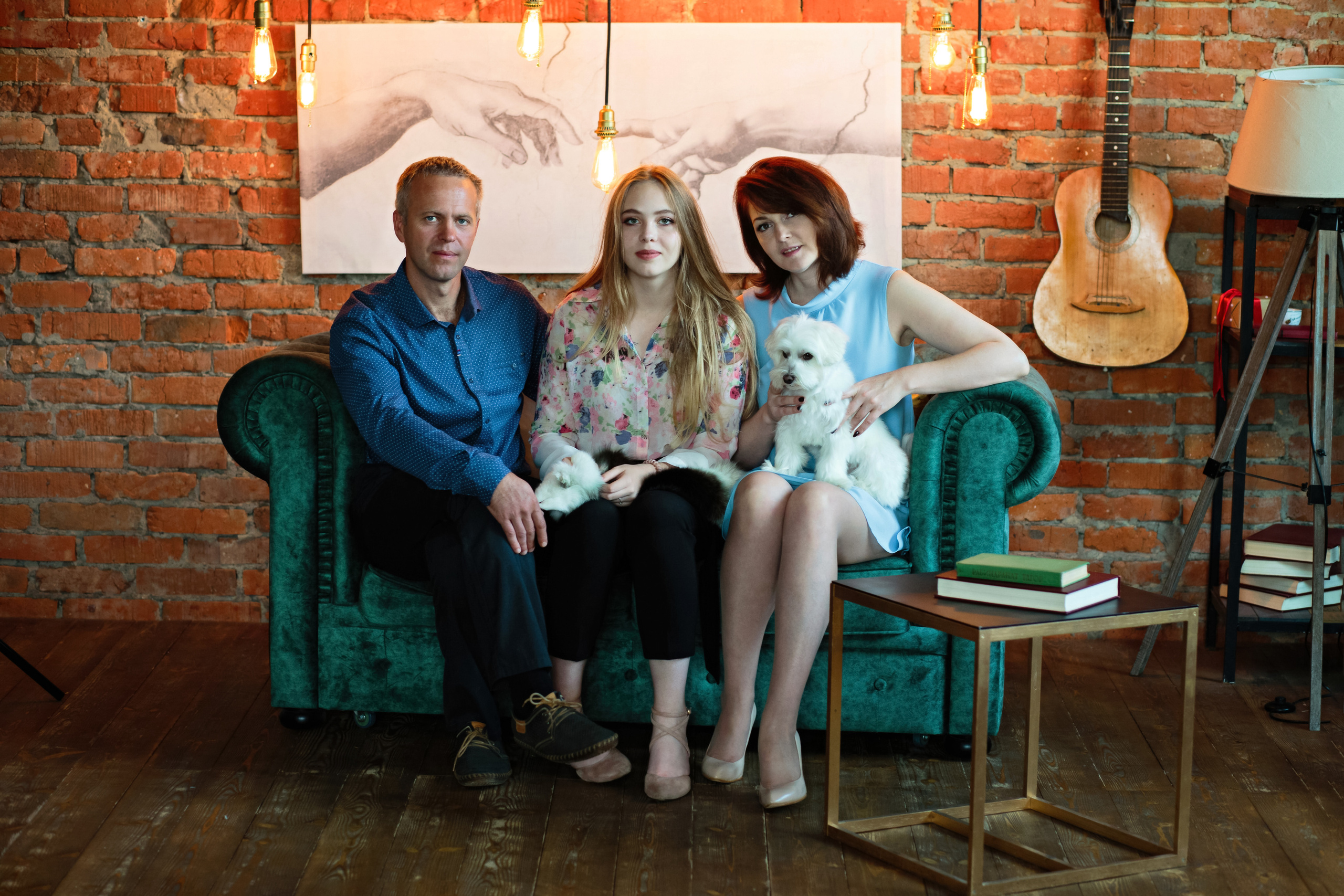 Семейная фотосессия в студии Тулы. Семейный и детский фотограф в Туле Инна Март