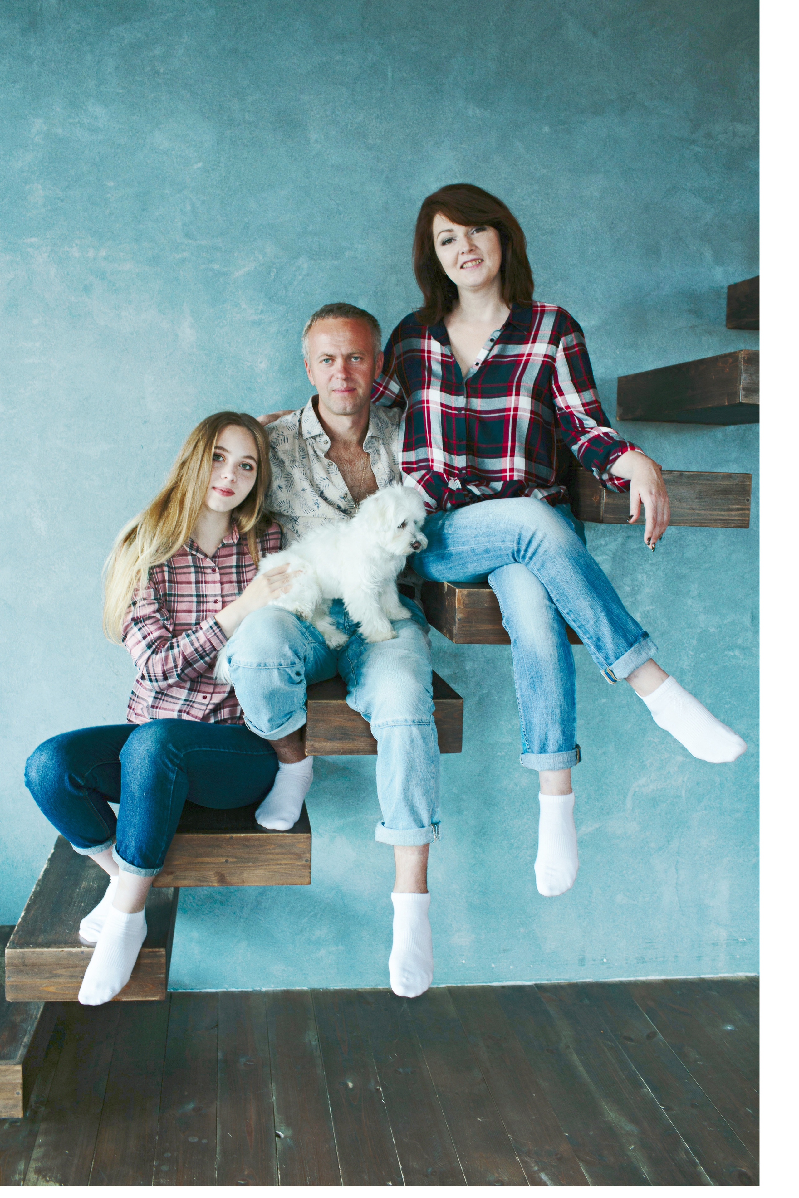 Семейная фотосессия в студии Тулы. Семейный и детский фотограф в Туле Инна Март