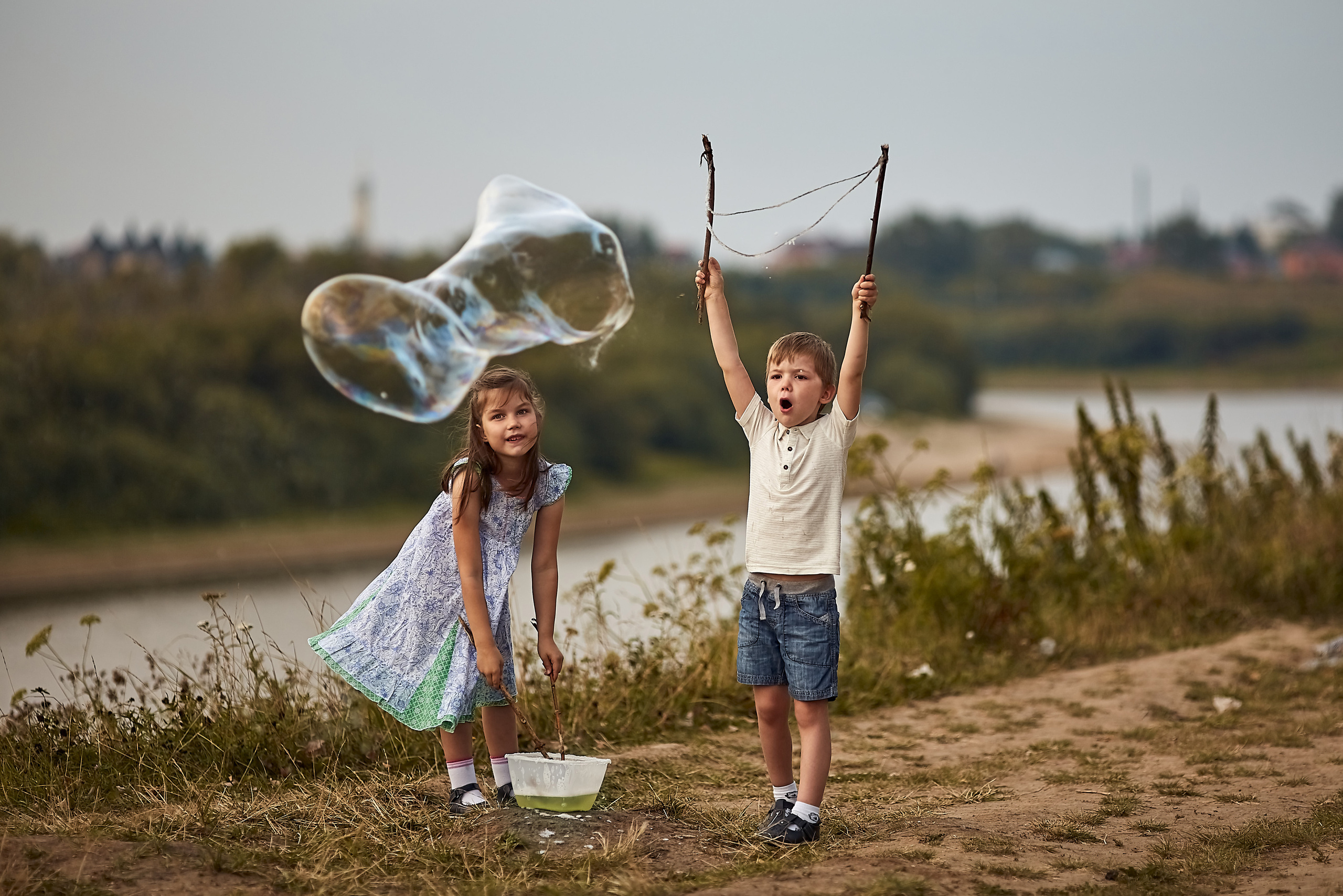Магия вне Хогвардса. Чудесные пузыри. Фотограф Москва|Ясенево Яна Новокрещенных