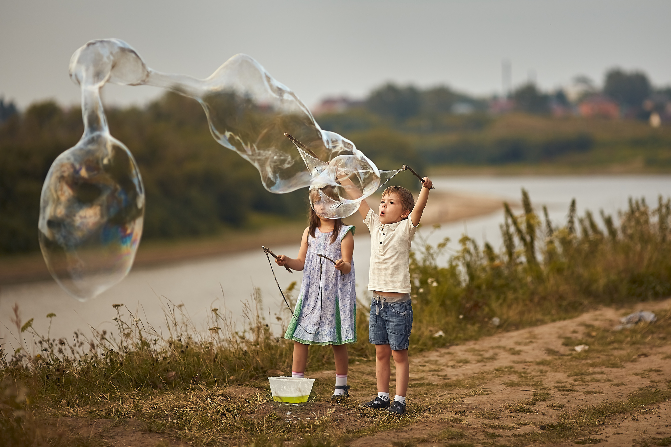 Магия вне Хогвардса. Чудесные пузыри. Фотограф Москва|Ясенево Яна Новокрещенных