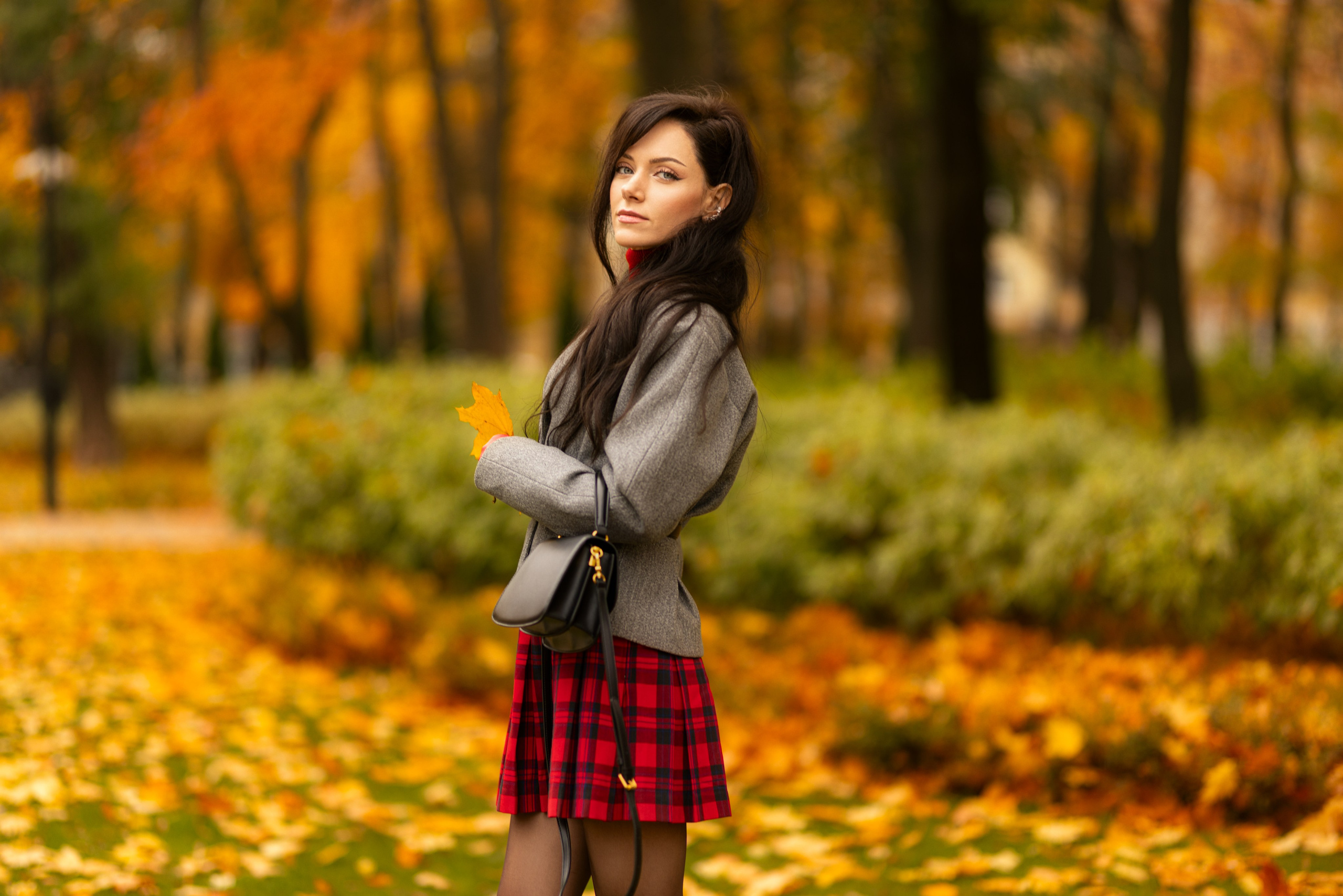 Фотосет с Екатериной в парке на осеннюю тему для «себя»