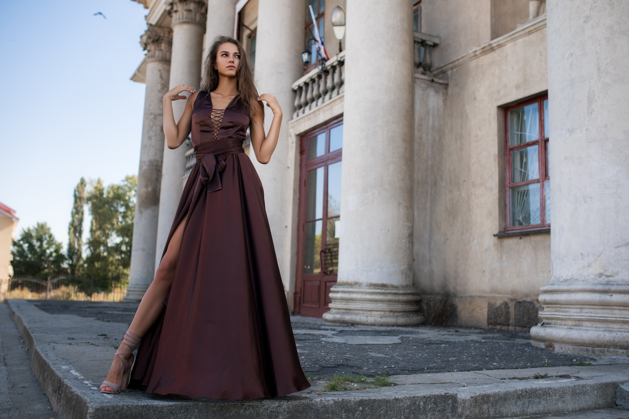 Фотосет у дома культуры в с. Стрелица и в Белом Колодце с Маргаритой для «себя»