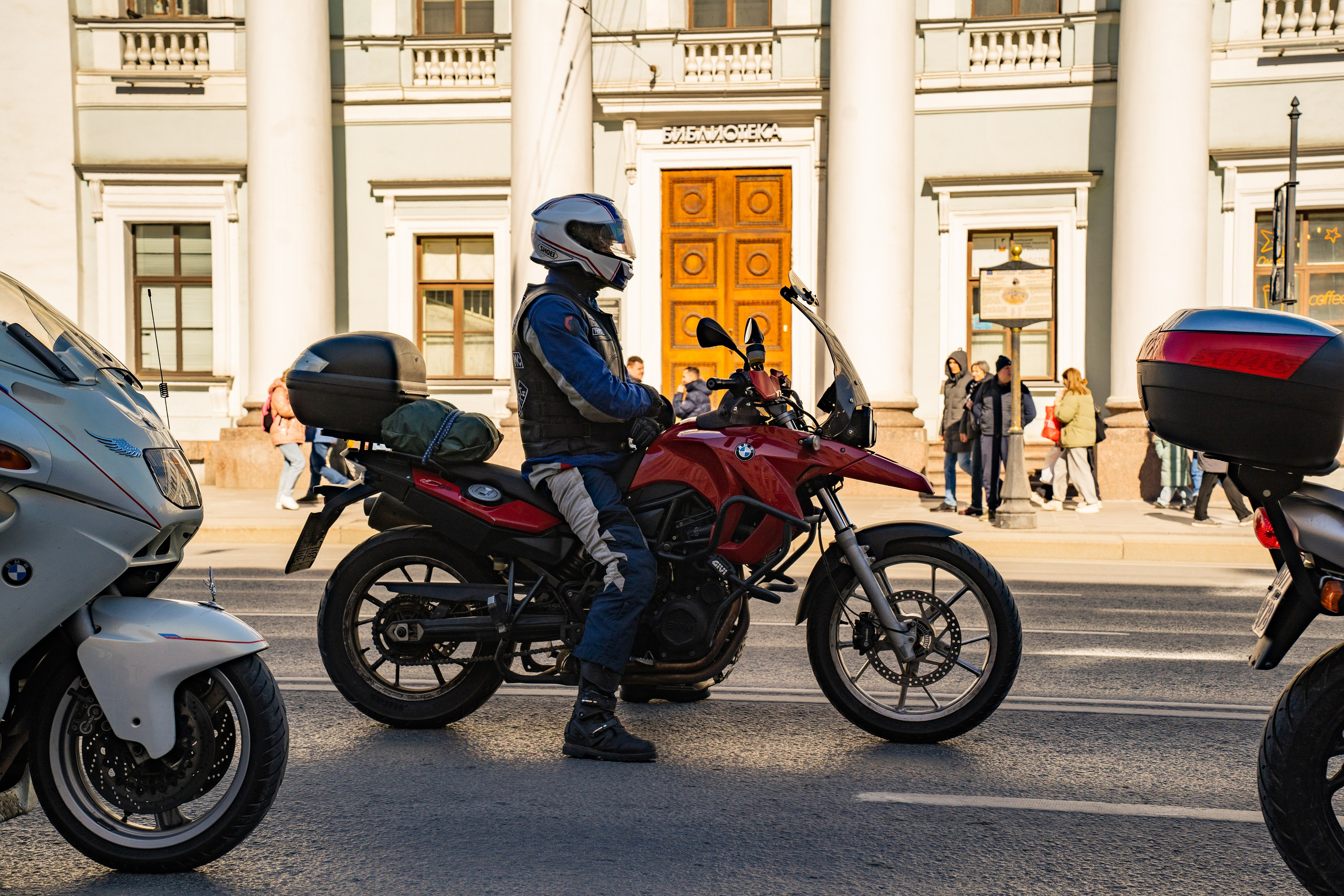 Весенний прохват мотоклуба Normans Riders MC. Концертный и репортажный фотограф в Санкт-Петербурге Слава Пахомов
