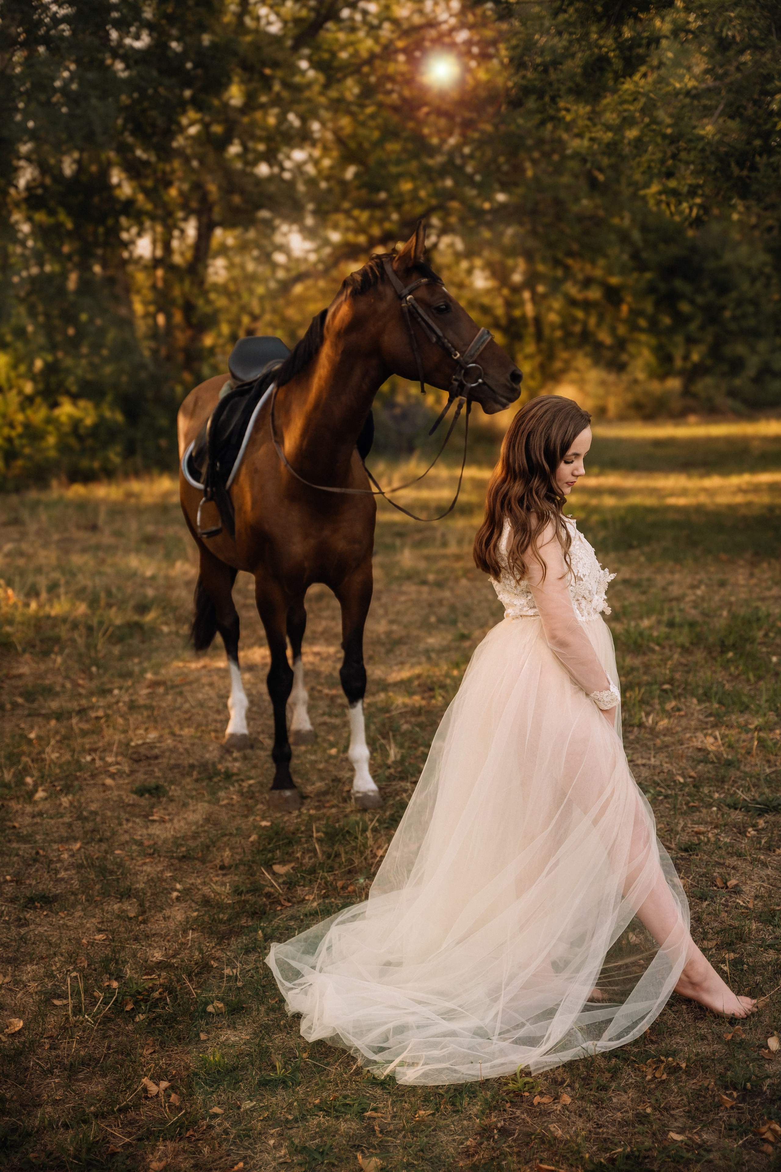 Евгения. Фотосессия с лошадьми. Семейный фотограф в Белгороде Амелина Алина