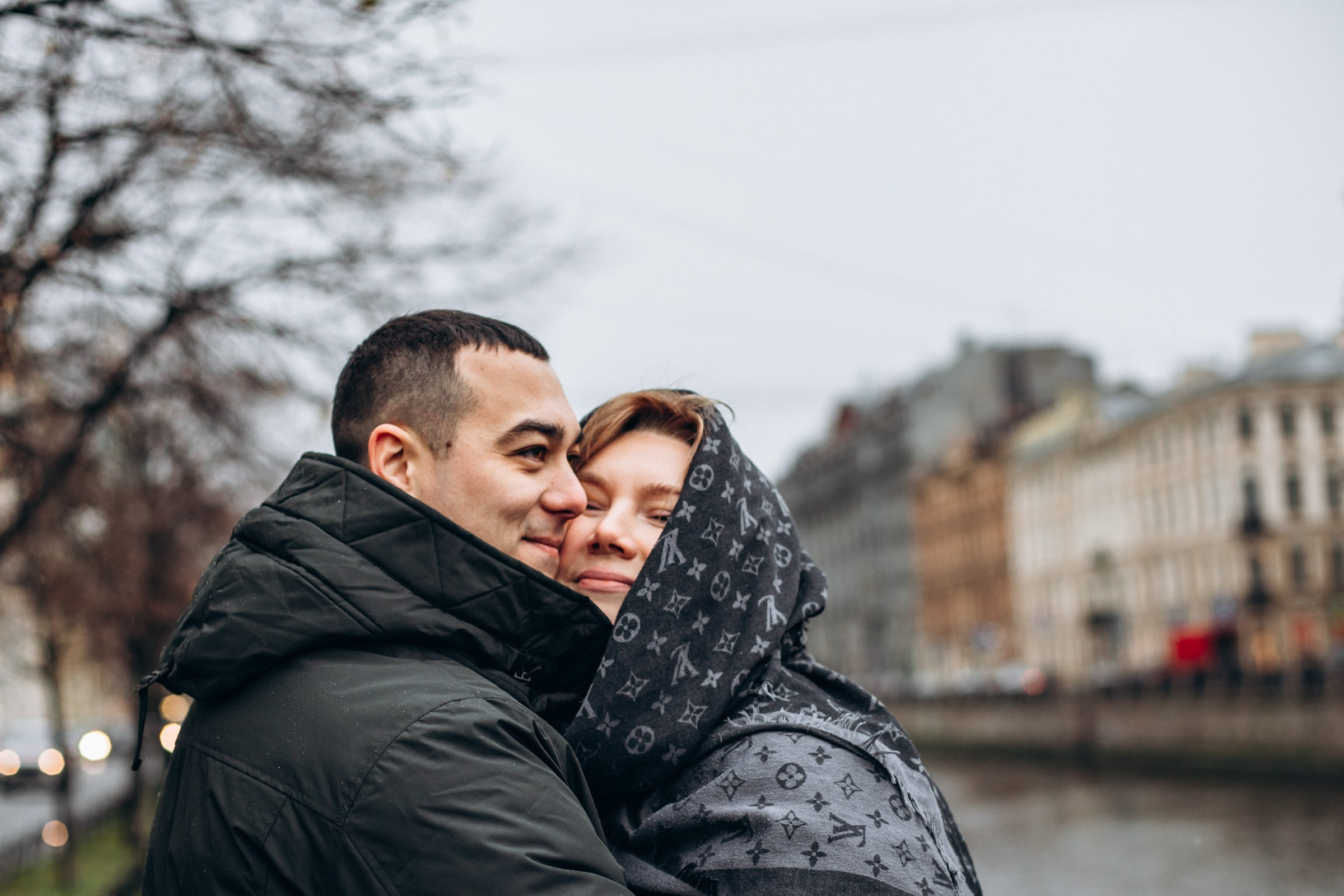 Алексей и Анастасия в ноябре. Фотопрогулка в Петербурге. Индивидуальный и семейный фотограф в Санкт-Петербурге