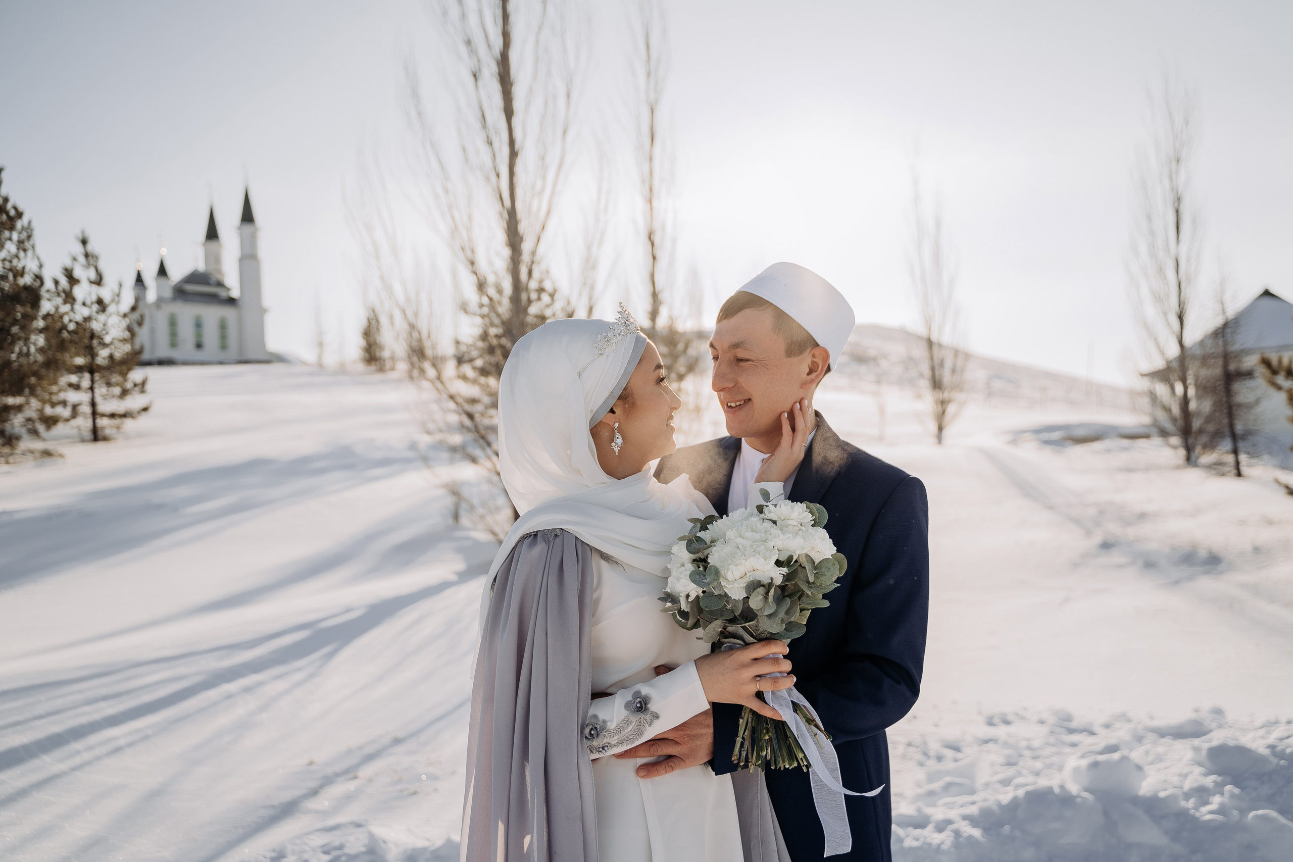 Денис и Эльвина. Свадебный семейный фотограф Ксения Божко Уфа Раевка никах в Нарыстау