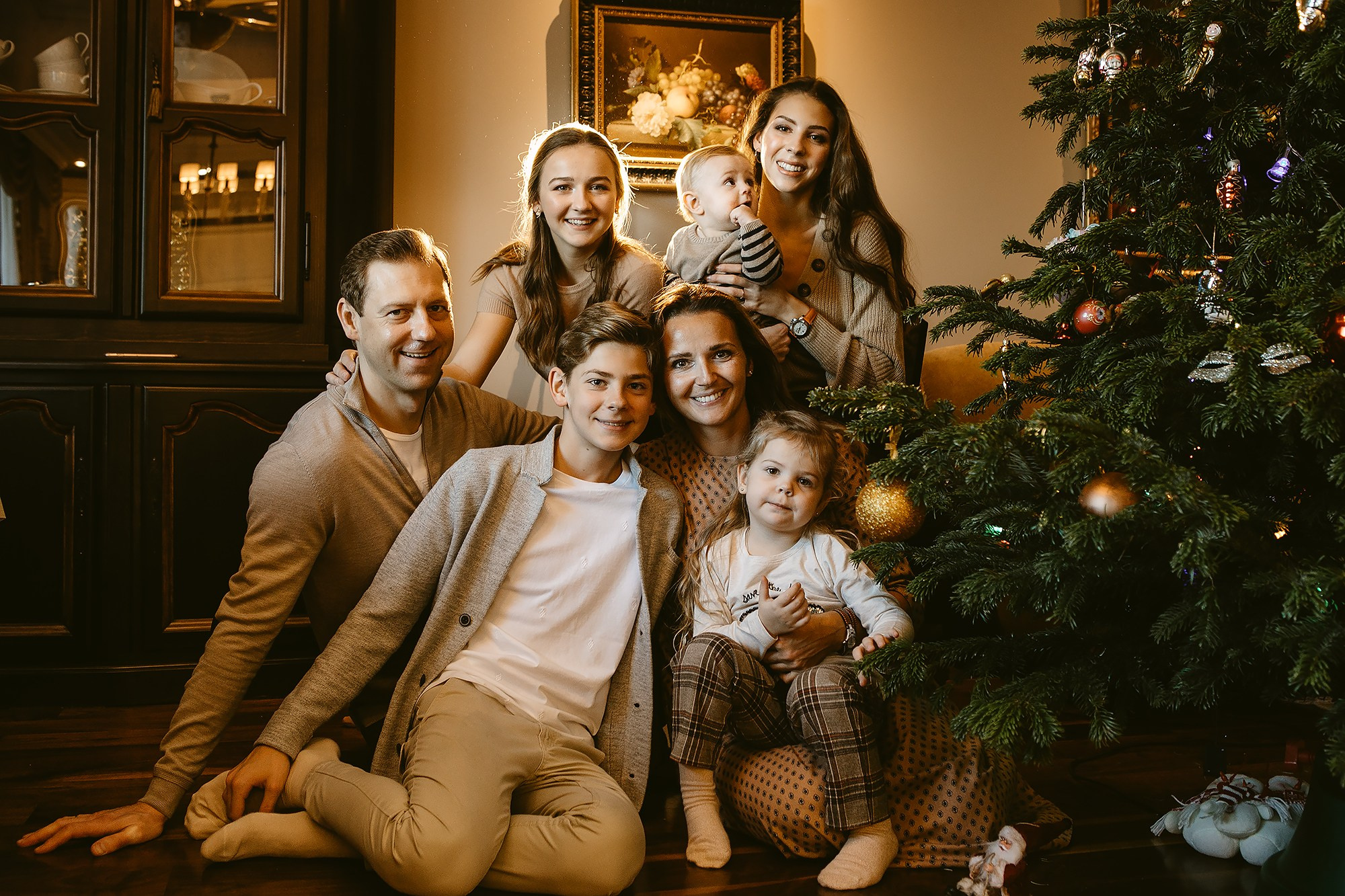 Новогодняя фотосессия дома. Семейный фотограф Маша Тимофеева | Москва