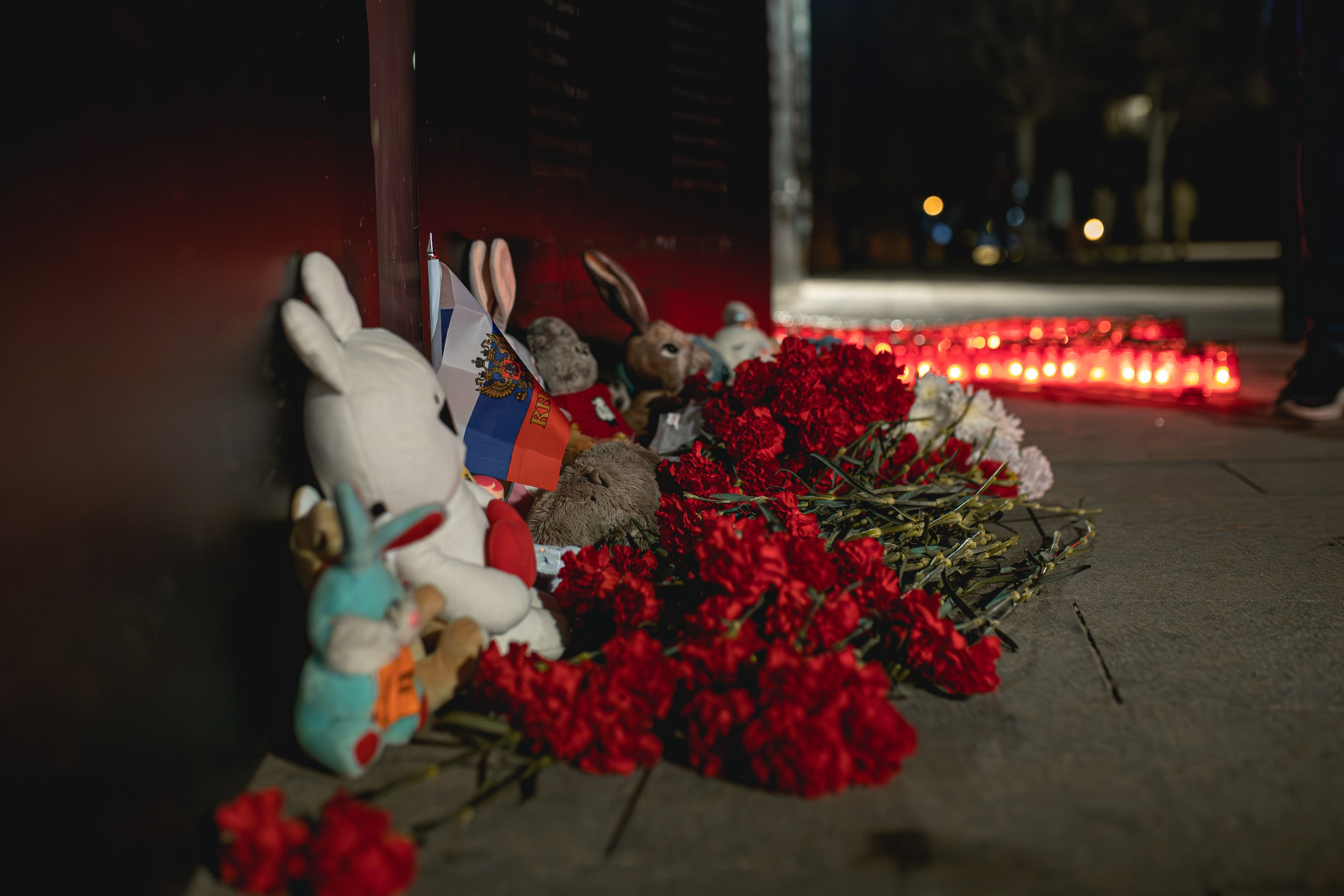 Акция памяти по погибшим в «Крокусе». Портретный и репортажный фотограф в Воронеже: Анастасия Пузикова