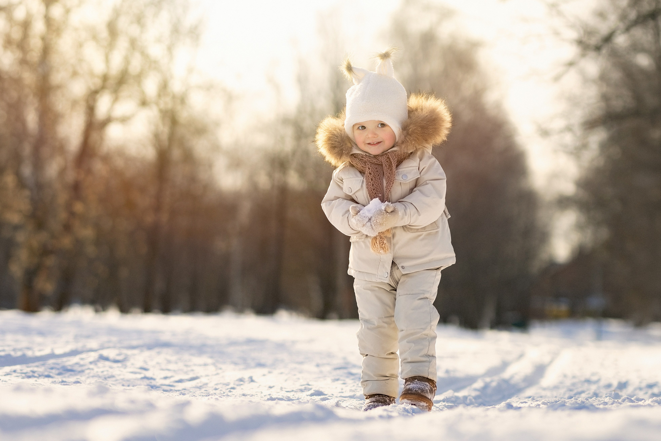 Фотосессия в зимнем парке. Семейный фотограф в Москве Трубинова Екатерина