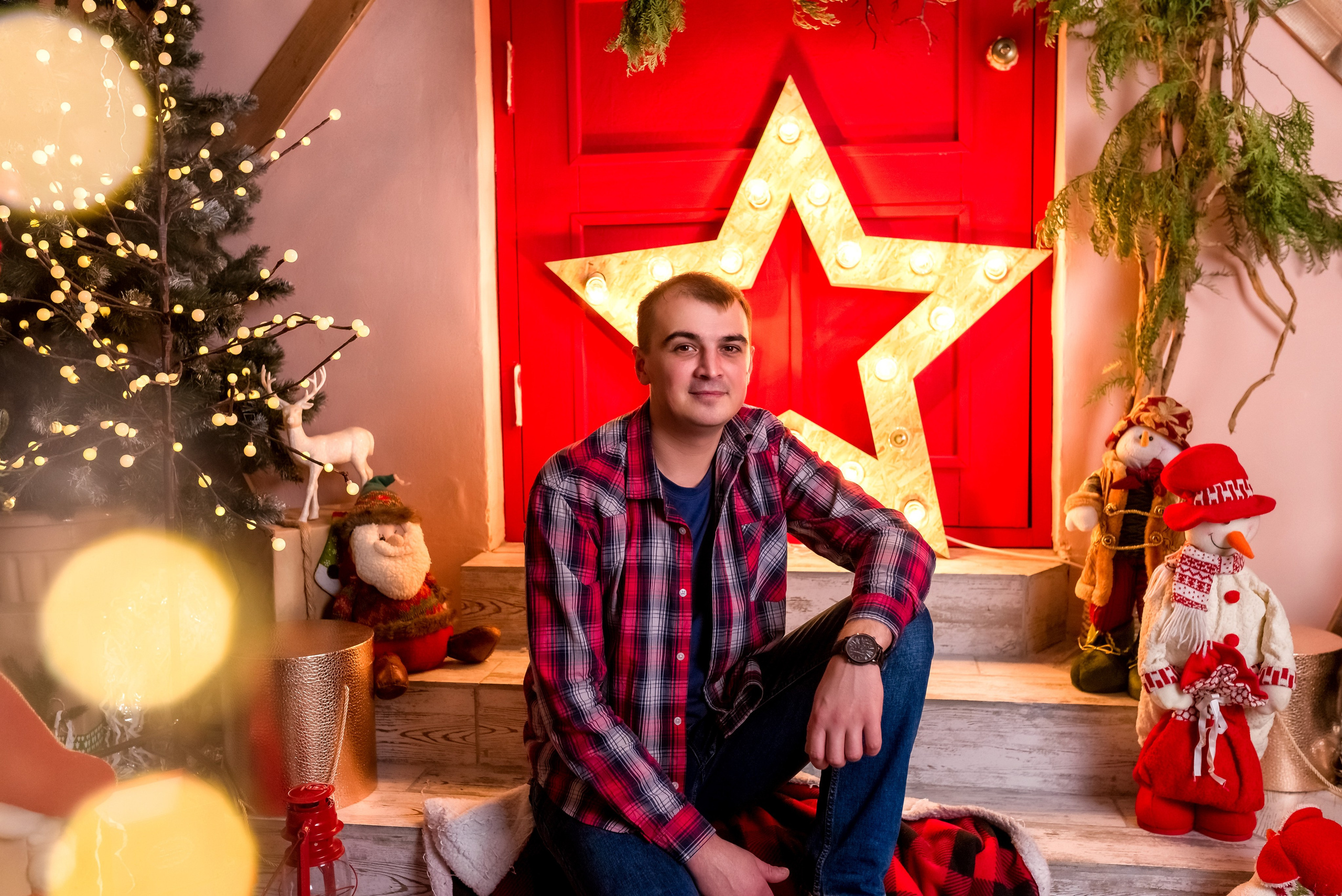 Семейная Новогодняя. Женский фотограф Крещение Венчание Москва Брянск