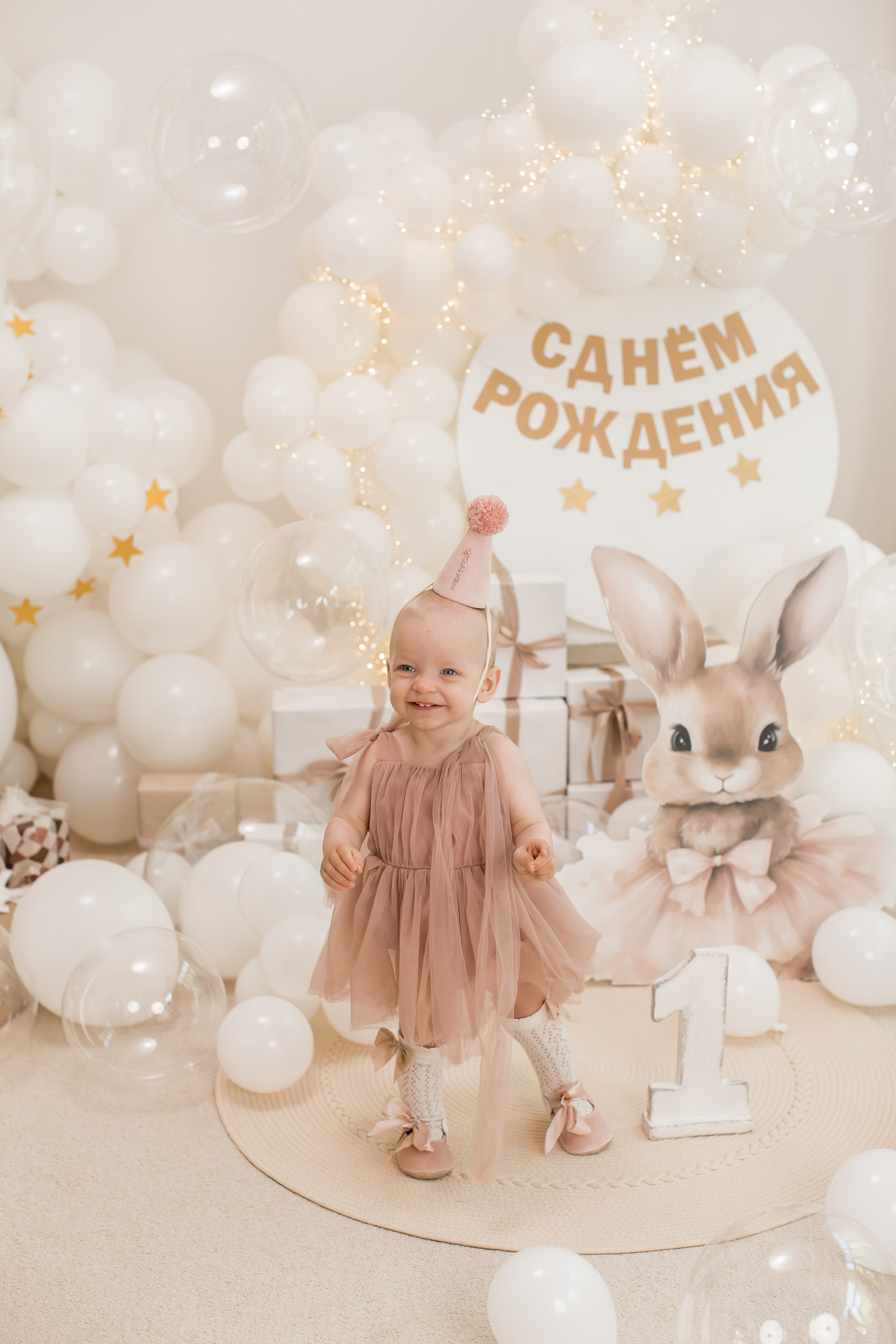 Оформление от 1 года до 4 лет. (Цвет шаров на выбор). Детский семейный фотограф на первый годик город Новосибирск Дымова Светлана пакеты всё включено 1-3 года