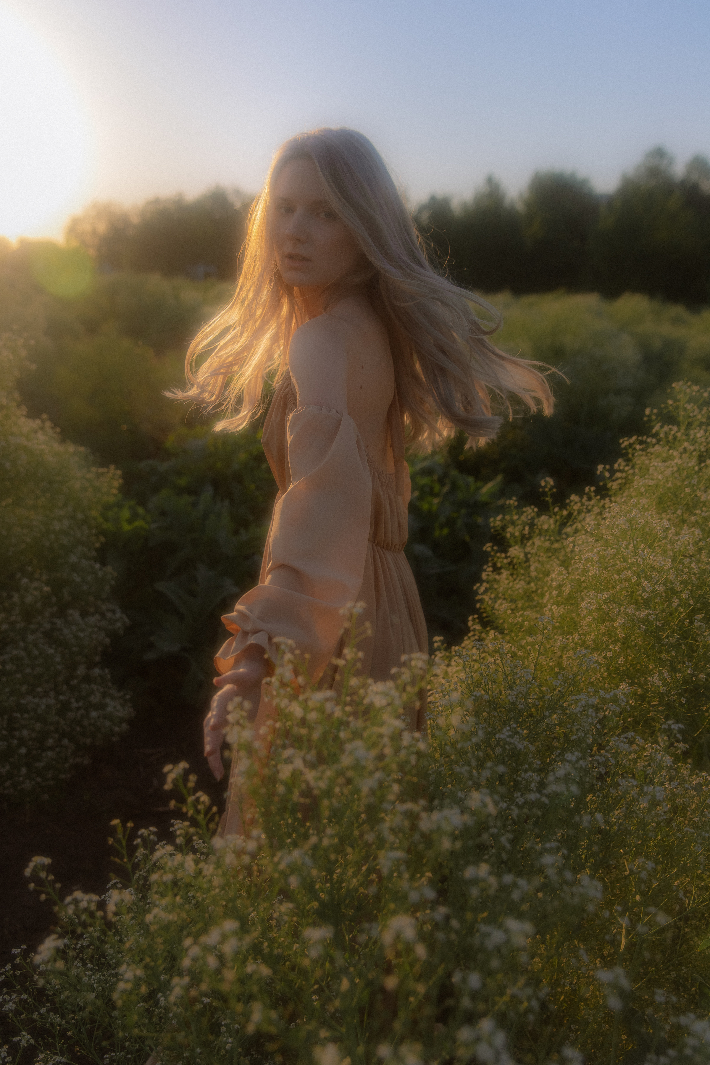 Женственная фотосессия на закате. Кира. Фотограф в Москве Екатерина Черненко