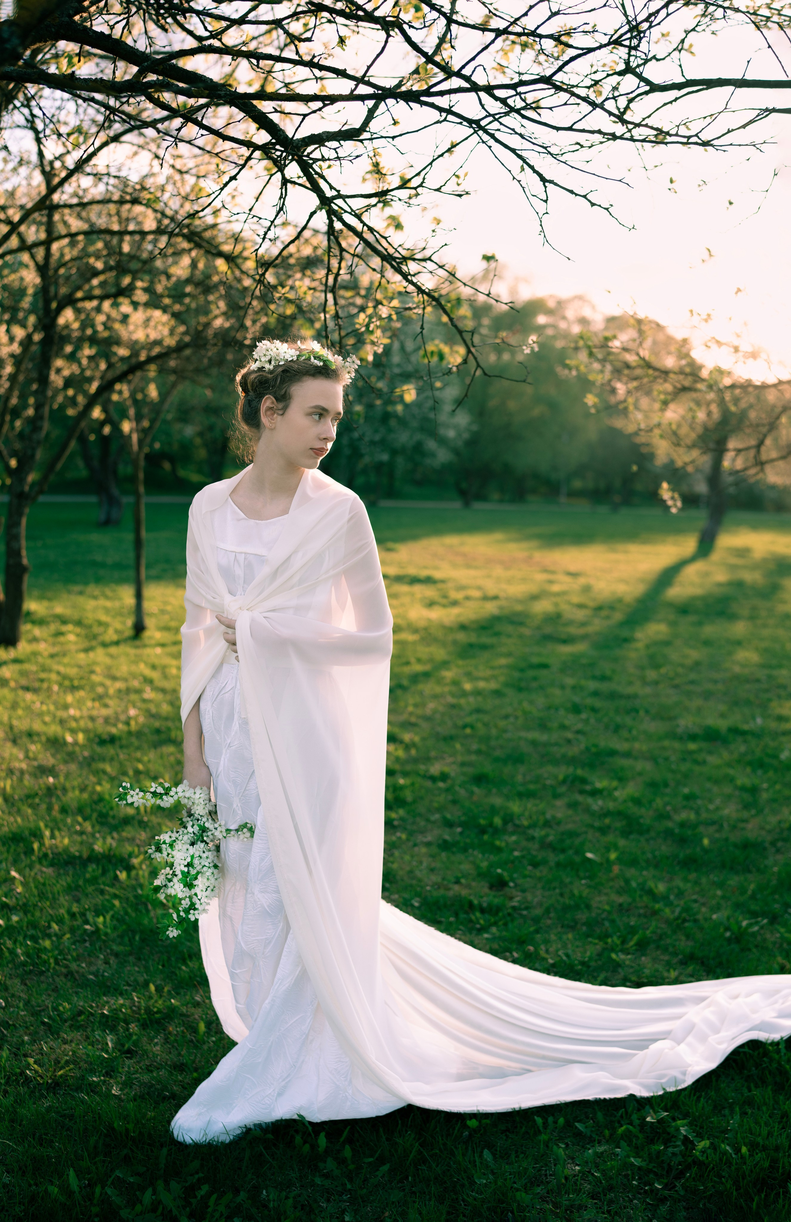 Персональная женская фотосессия на природе.