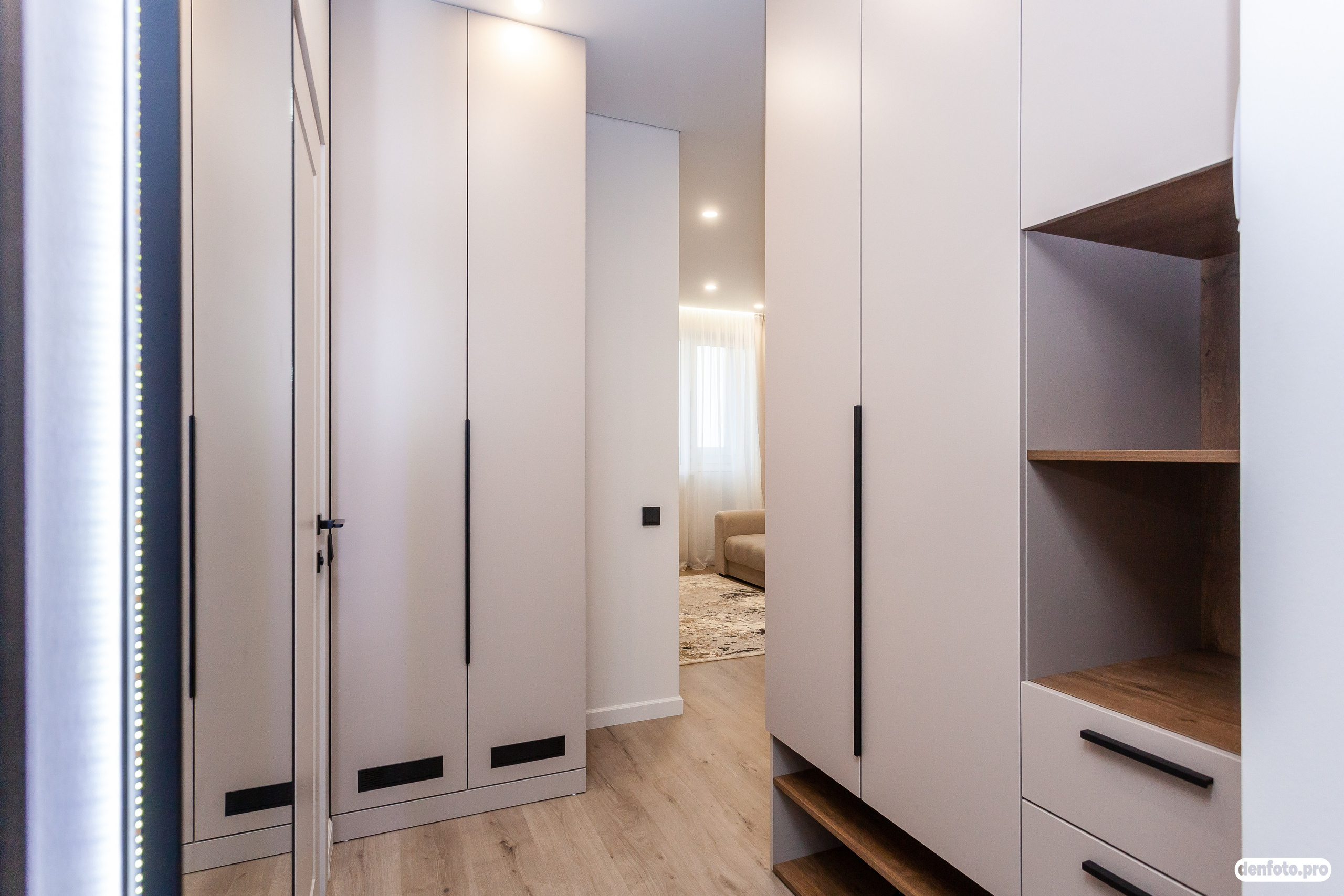 Современная 1 комнатная квартира. Фотограф Денис Денисов