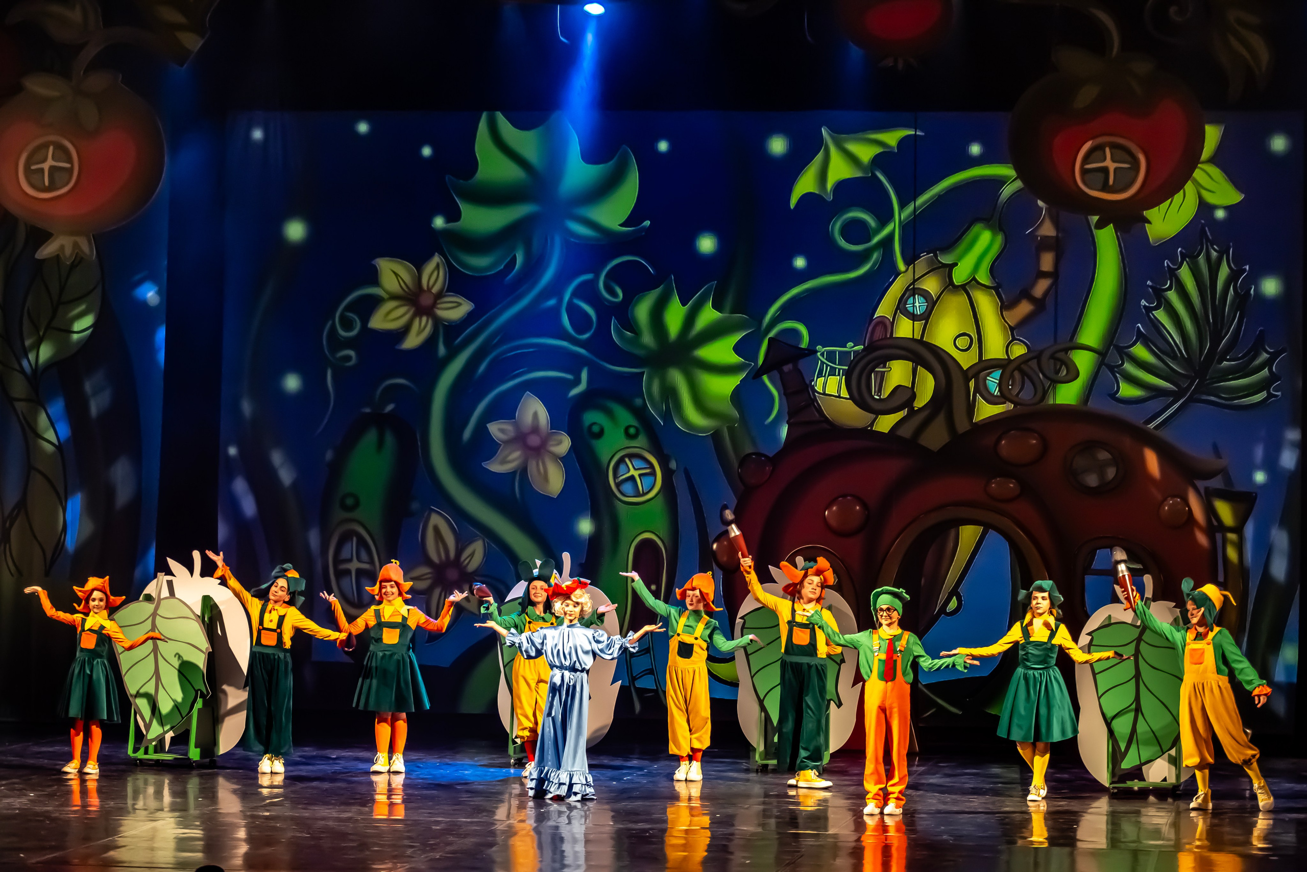 Мюзикл «Незнайка в царстве малюток» премьера Сочи солнышки и Сочи Соло. Фотограф в Сочи Юрий Шептаев