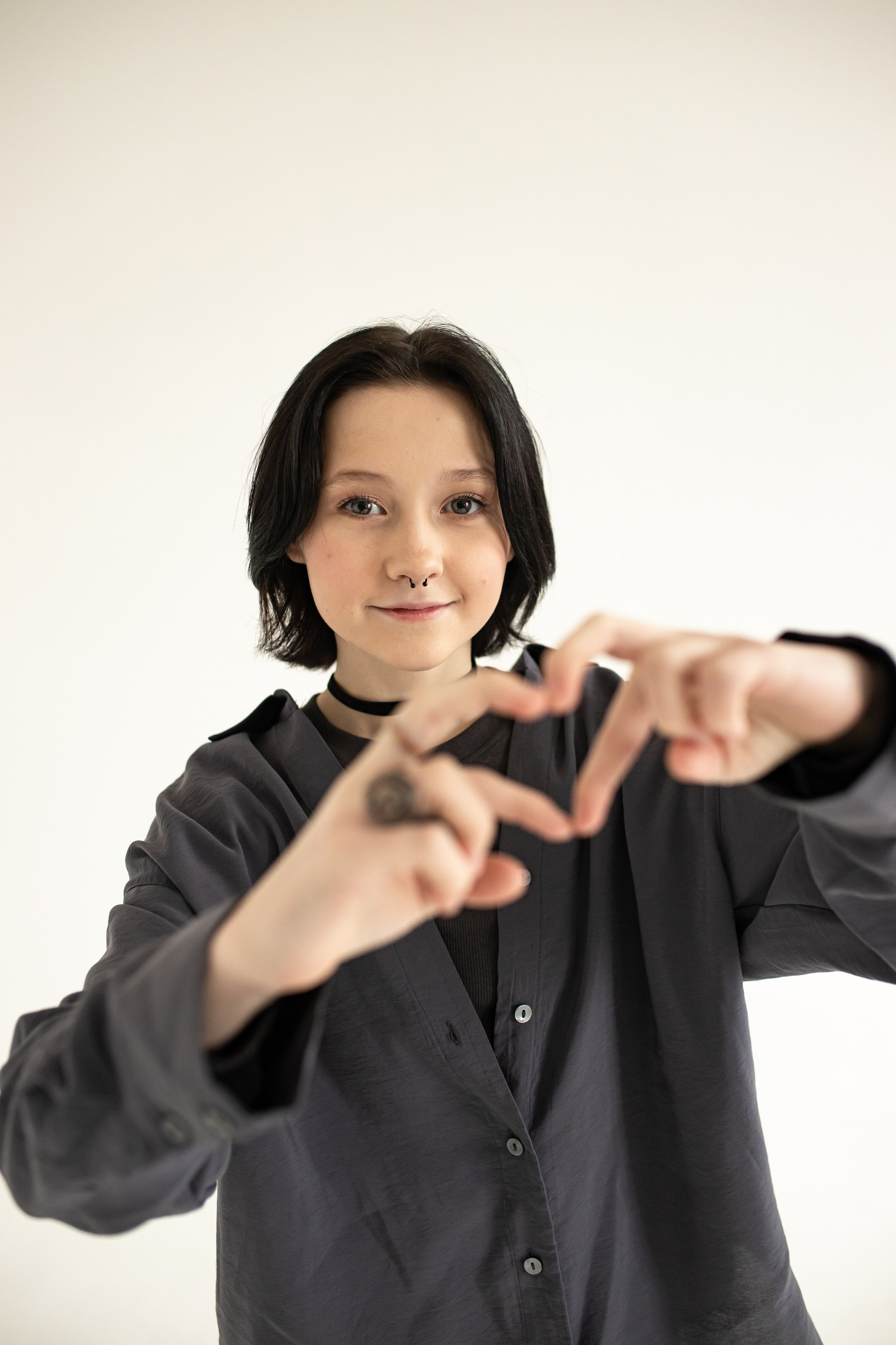 Семейная фотосессия на циклораме с естественным светом. Фотограф в Железнодорожном и Балашихе