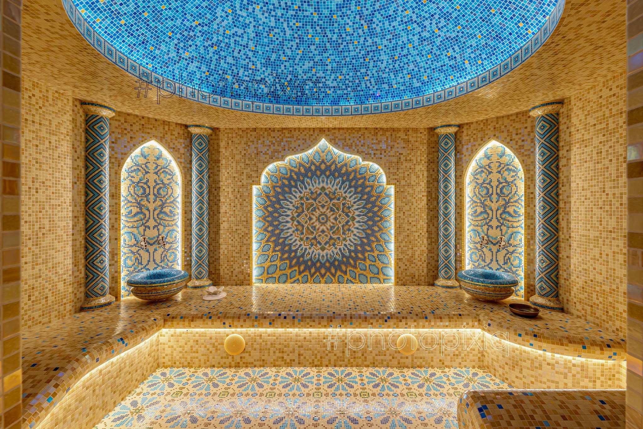 Интерьерная съёмка турецкой сауны для портфолио мастера. Интерьерная съёмка и виртуальные туры — Интерьерный фотограф Кузнецов Сергей (photopixiq)