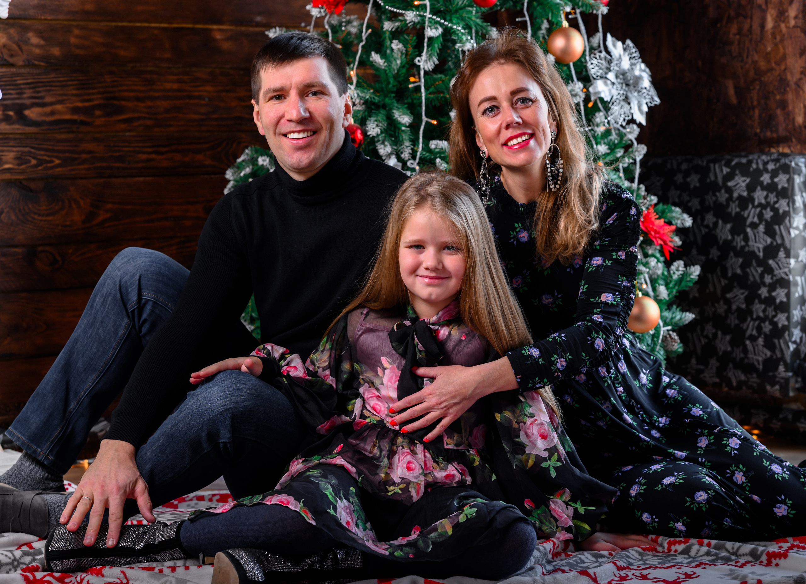 Семейная новогодняя фотосессия. Фотограф Андрей Чичинин