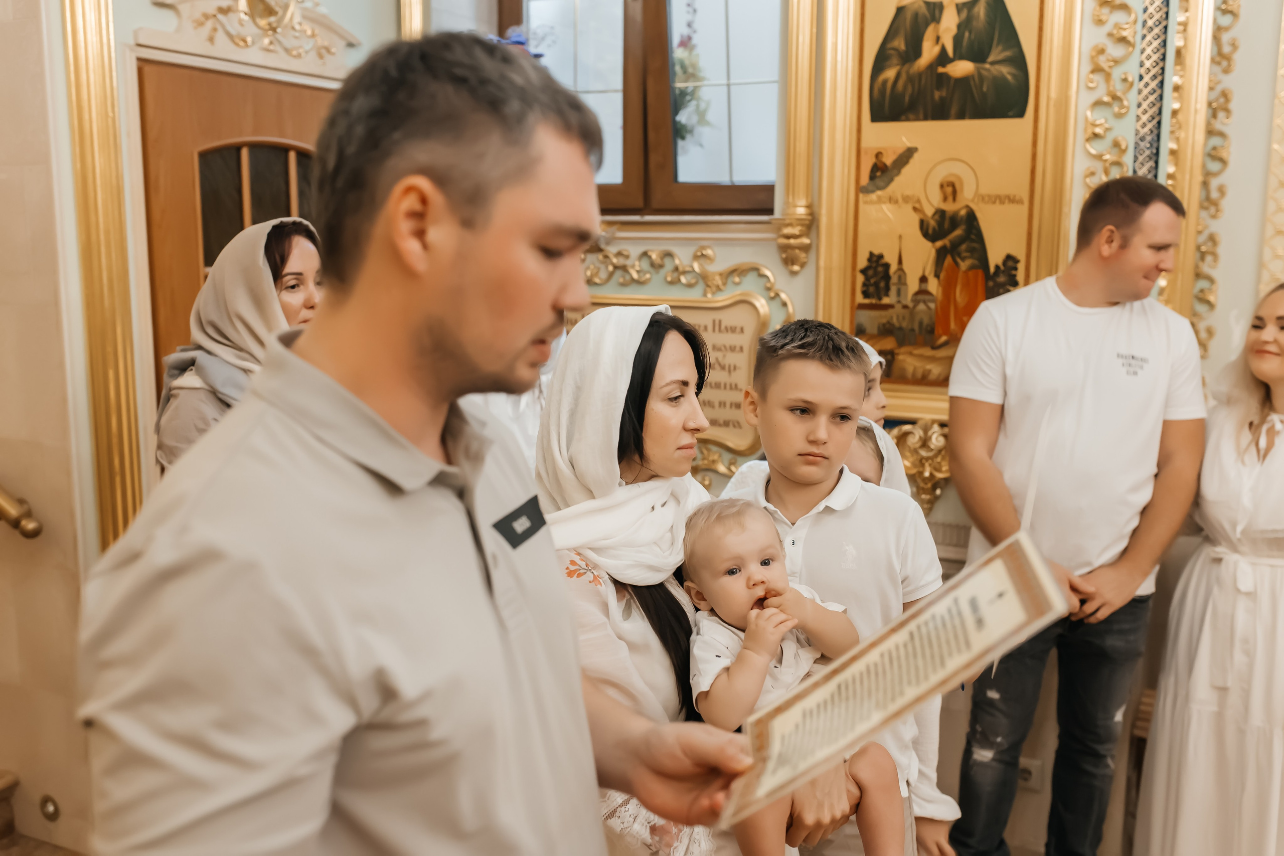 Крещение Марка в Храме всех святых на Соколе. Фотограф на крещение и венчание Москва  Надежда Баланина