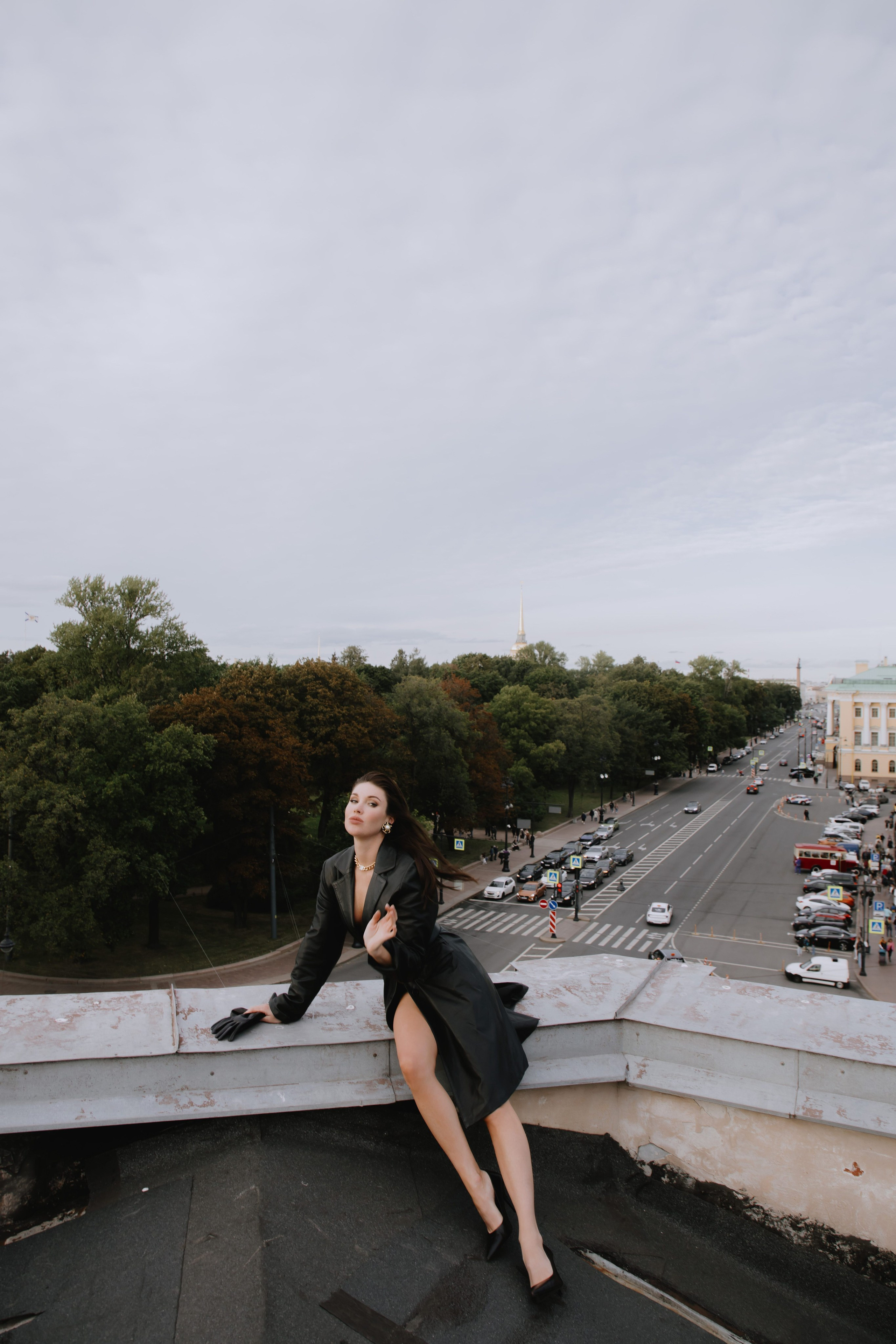 Вероника (съемка на крыше). Фотограф в Москве и Санкт-Петербурге Дарина