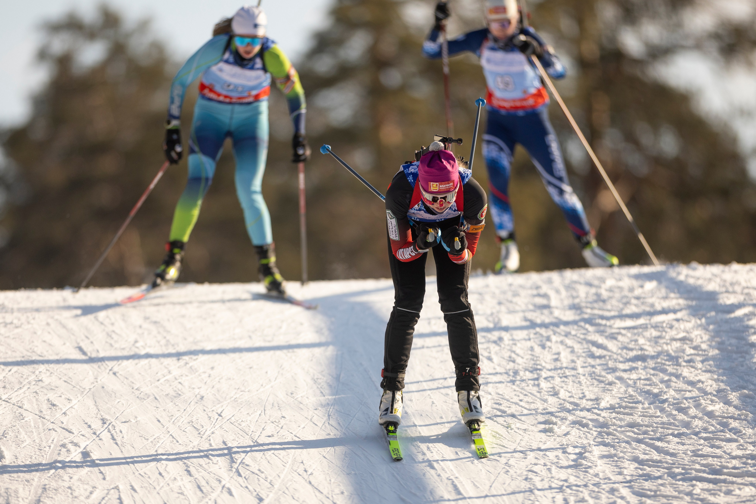Всероссийская спартакиада по биатлону. Спринт. Женщины. Спортивный репортажный фотограф Казань Нафис Сиразетдинов