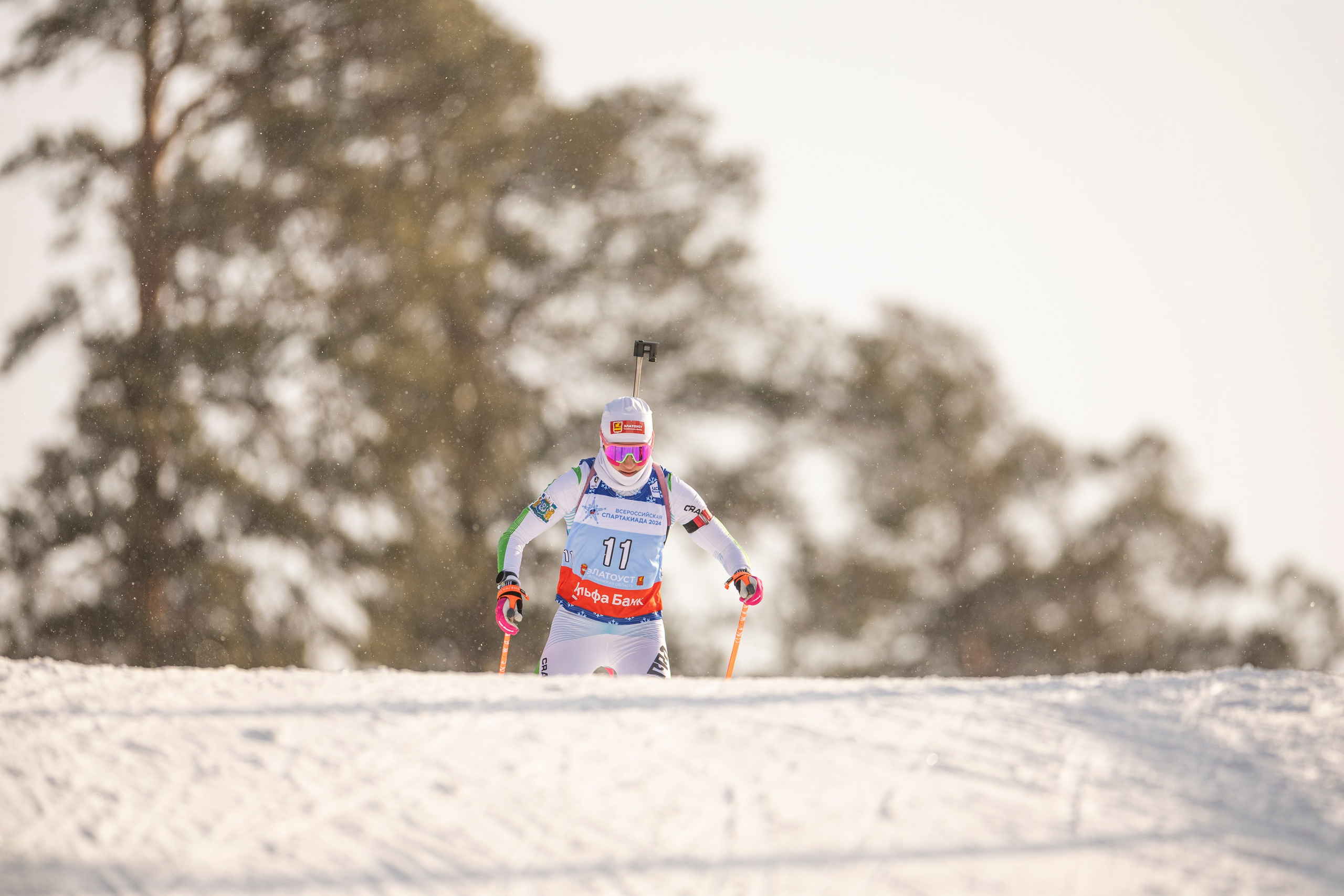 Всероссийская спартакиада. Гонка преследования женщины. Спортивный репортажный фотограф Казань Нафис Сиразетдинов