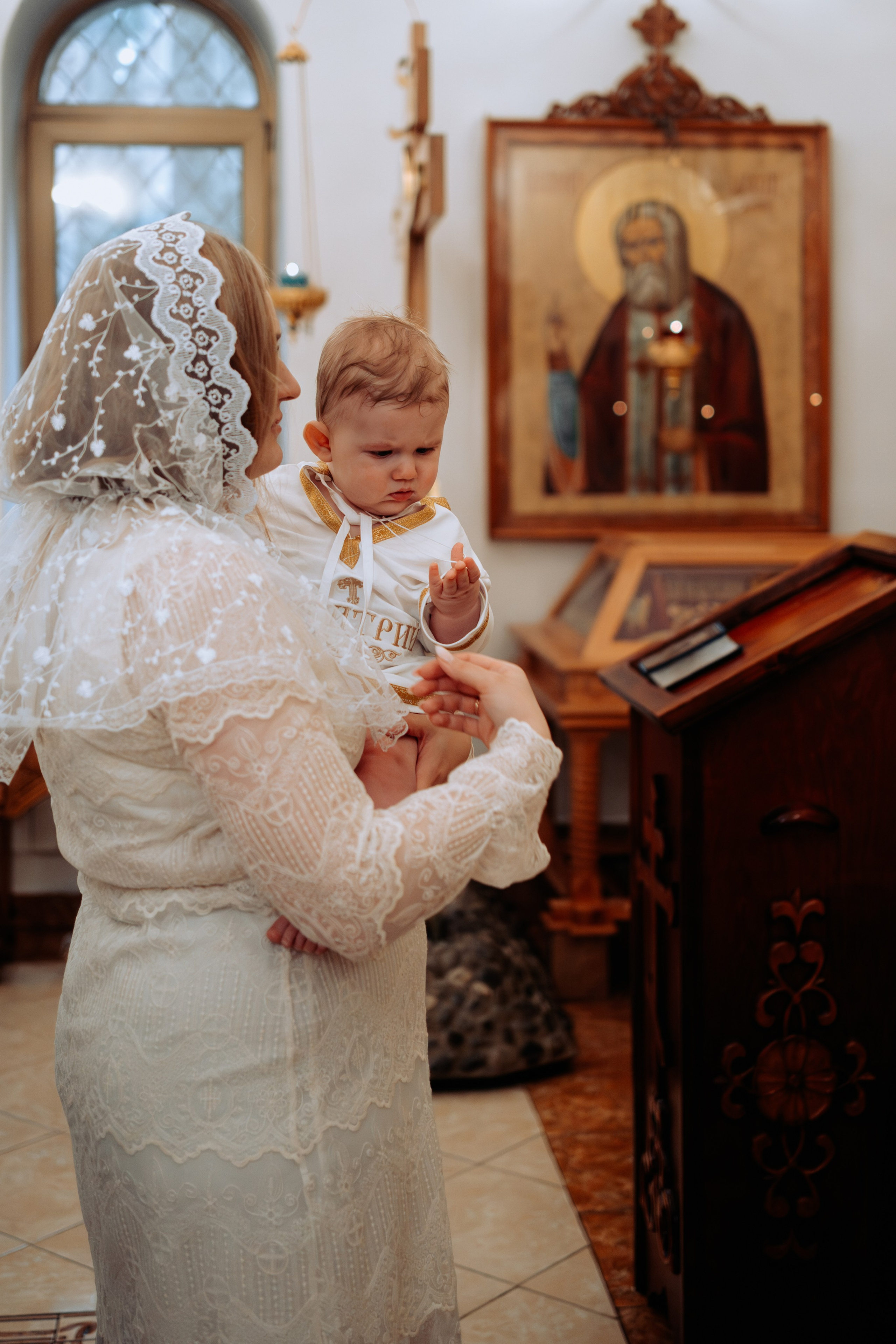 Фотосессия крещения в парке Елочки Домодедово. Семейный фотограф в Москве и в Домодедово Екатерина Патракова