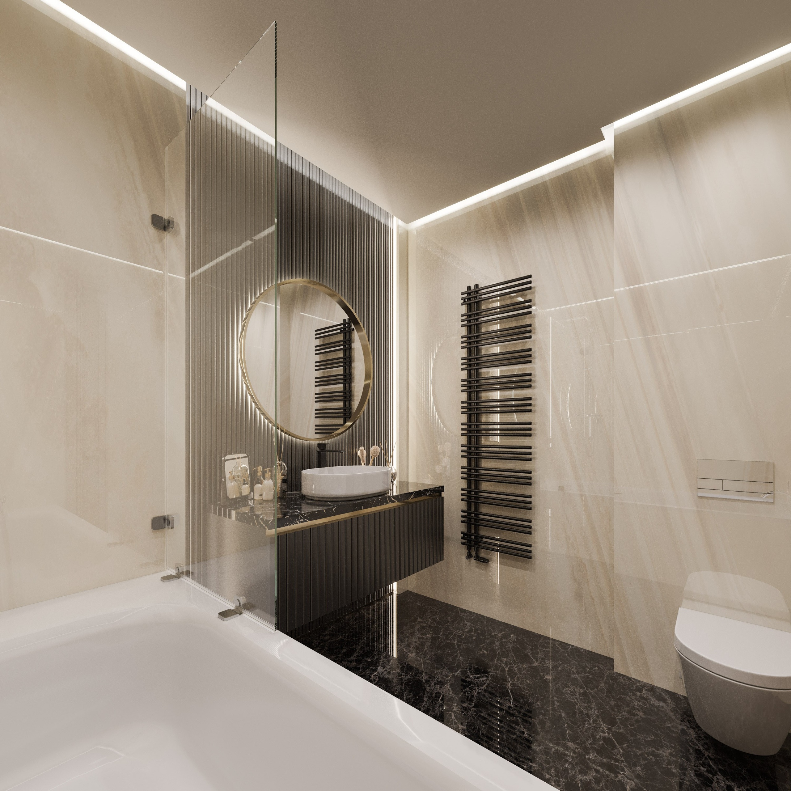 Интерьер Двухэтажной Квартиры Премиум-Класса | 3D Визуализация. Визуализатор интерьера в Москве | Брагин Кирилл