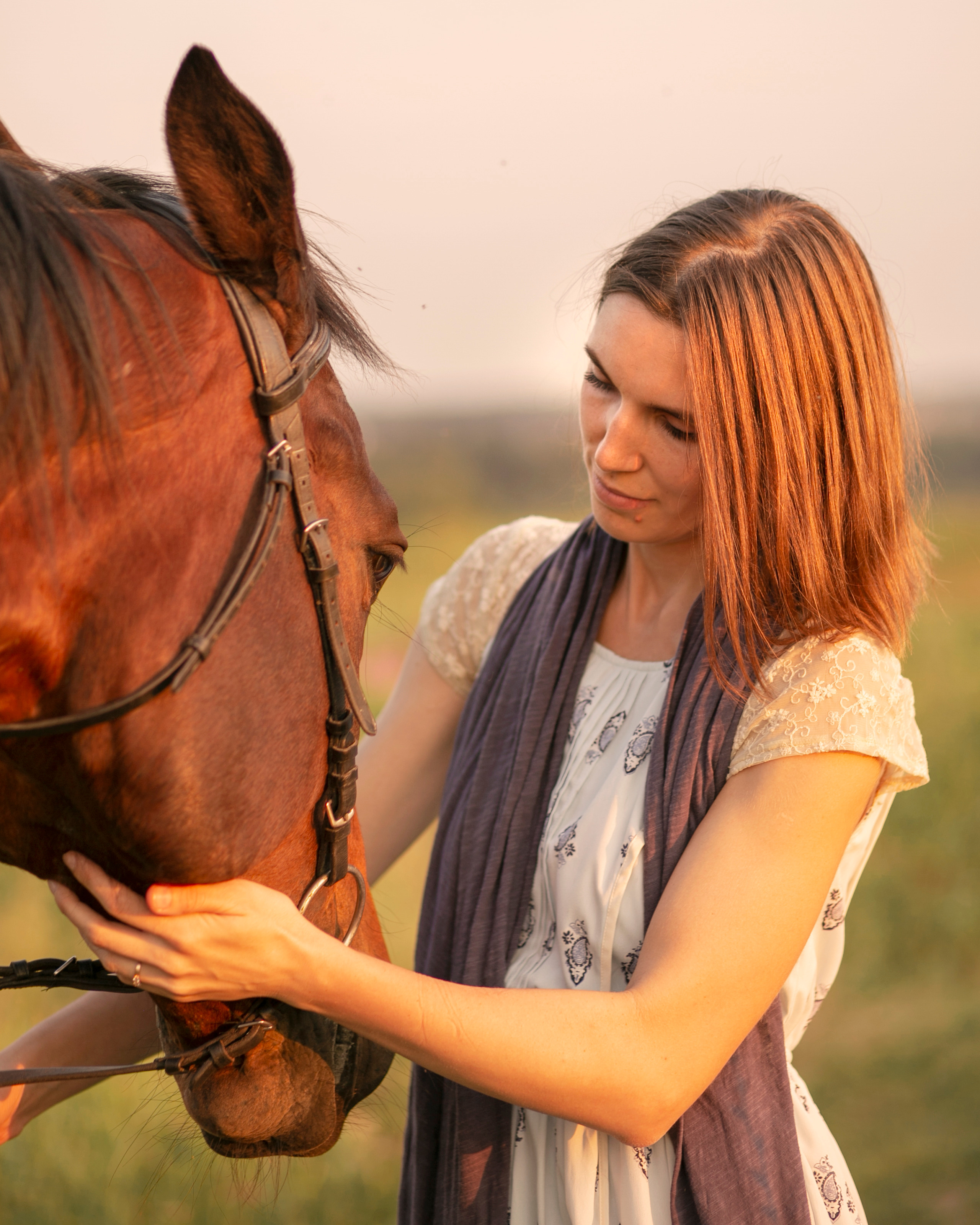 ПОЛЕ, ЛОШАДКА, ДЕВУШКА…. Арт-фотограф в Москве Елена Иванова